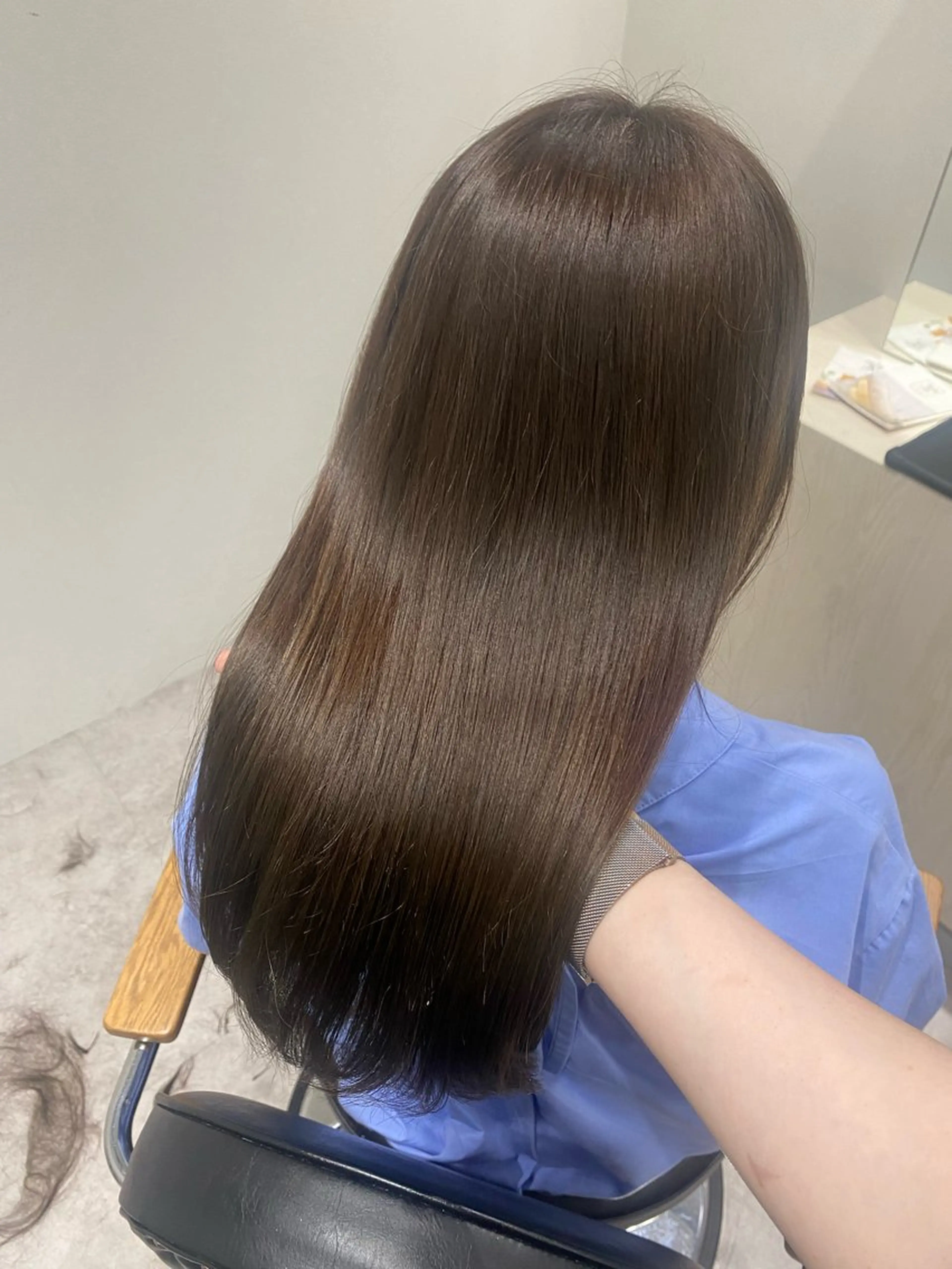 セミロング カラー ヘアアレンジ ブラウンカラー マロンブラウン ヘアカラー ボブ /ニュアンス/ satomi🧸💖のヘアスタイル