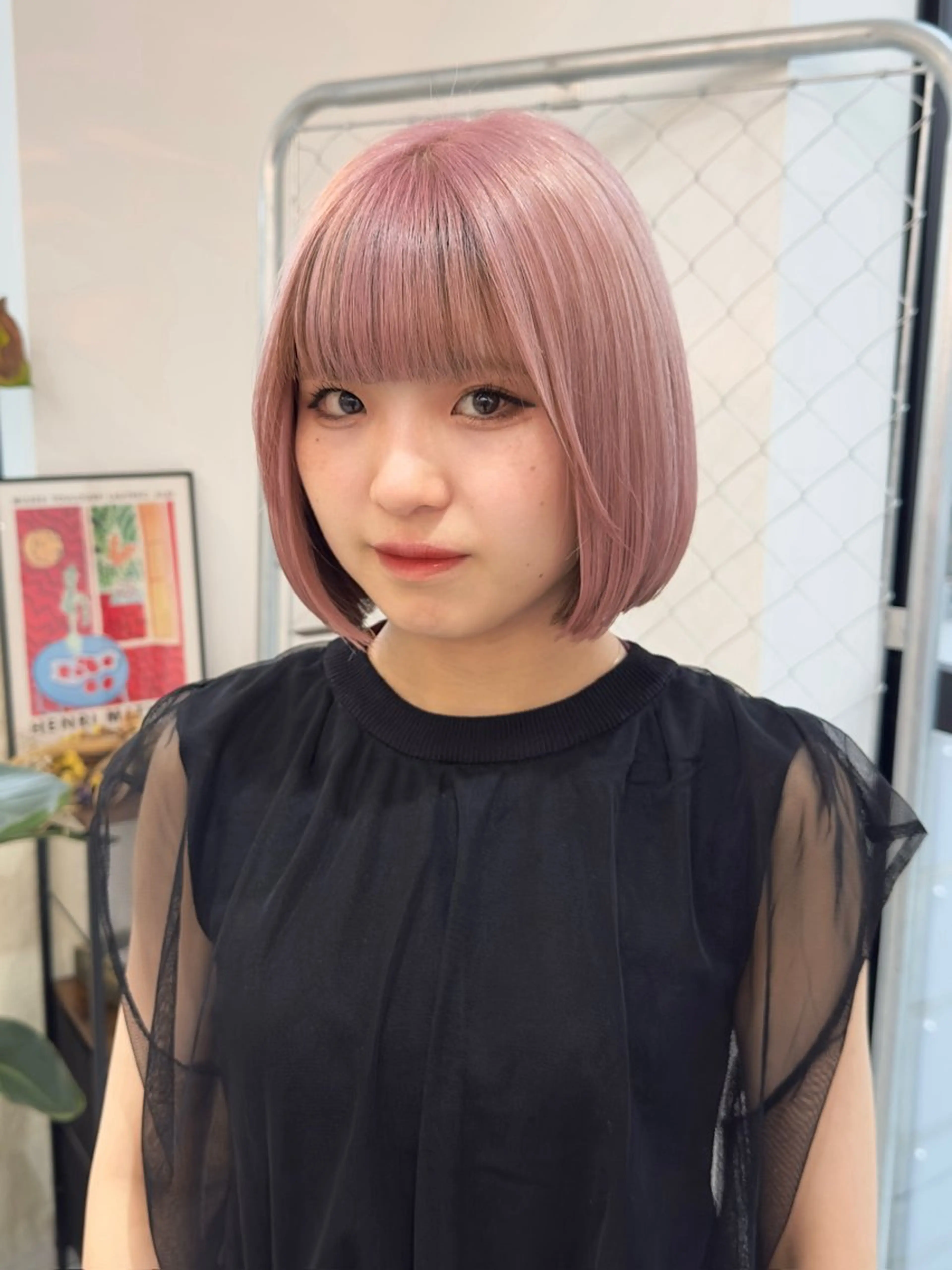 ミディアム カット ヘアカラー トリートメント 💛ムラ修正ブリーチ 💛YUUのヘアスタイル