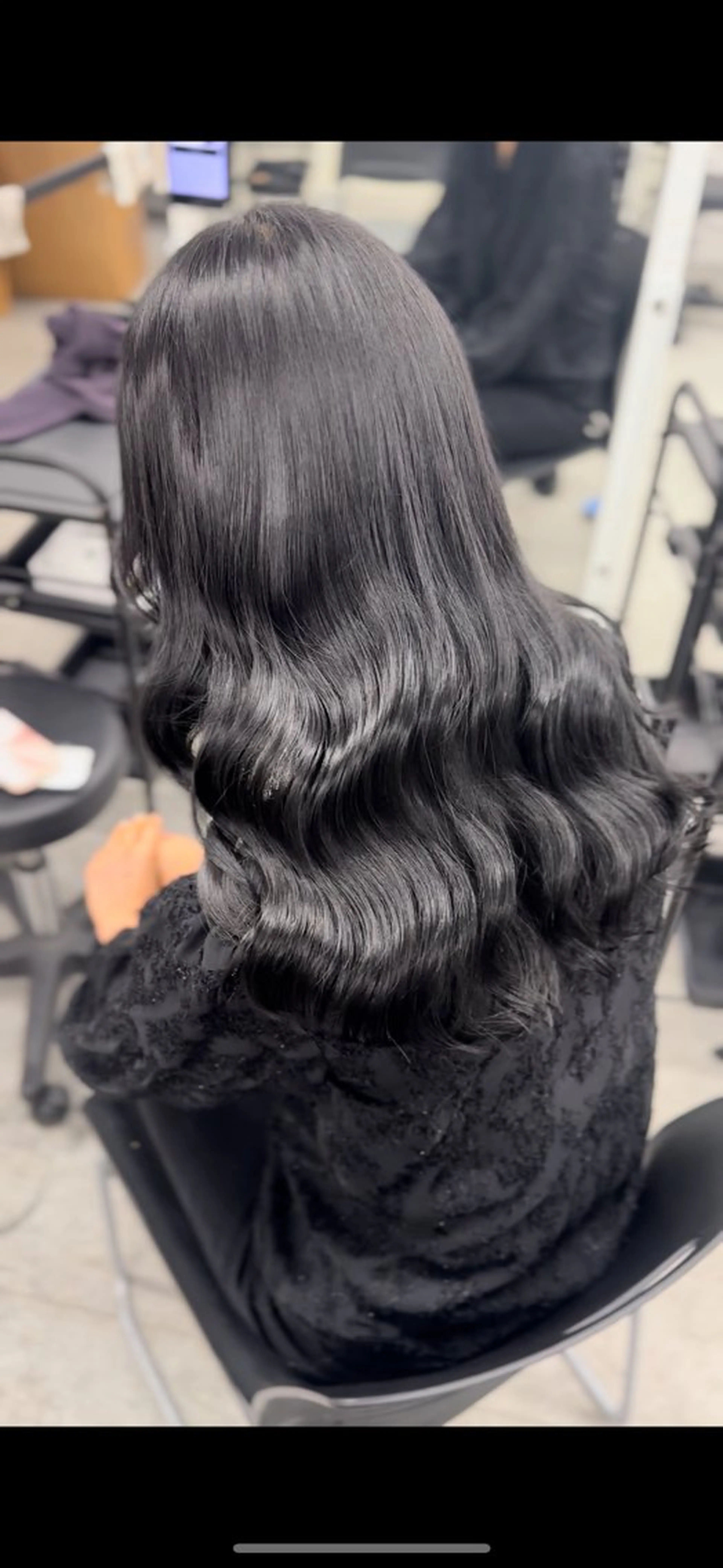 セミロング 💖ベージュ💖 MEARIのヘアスタイル