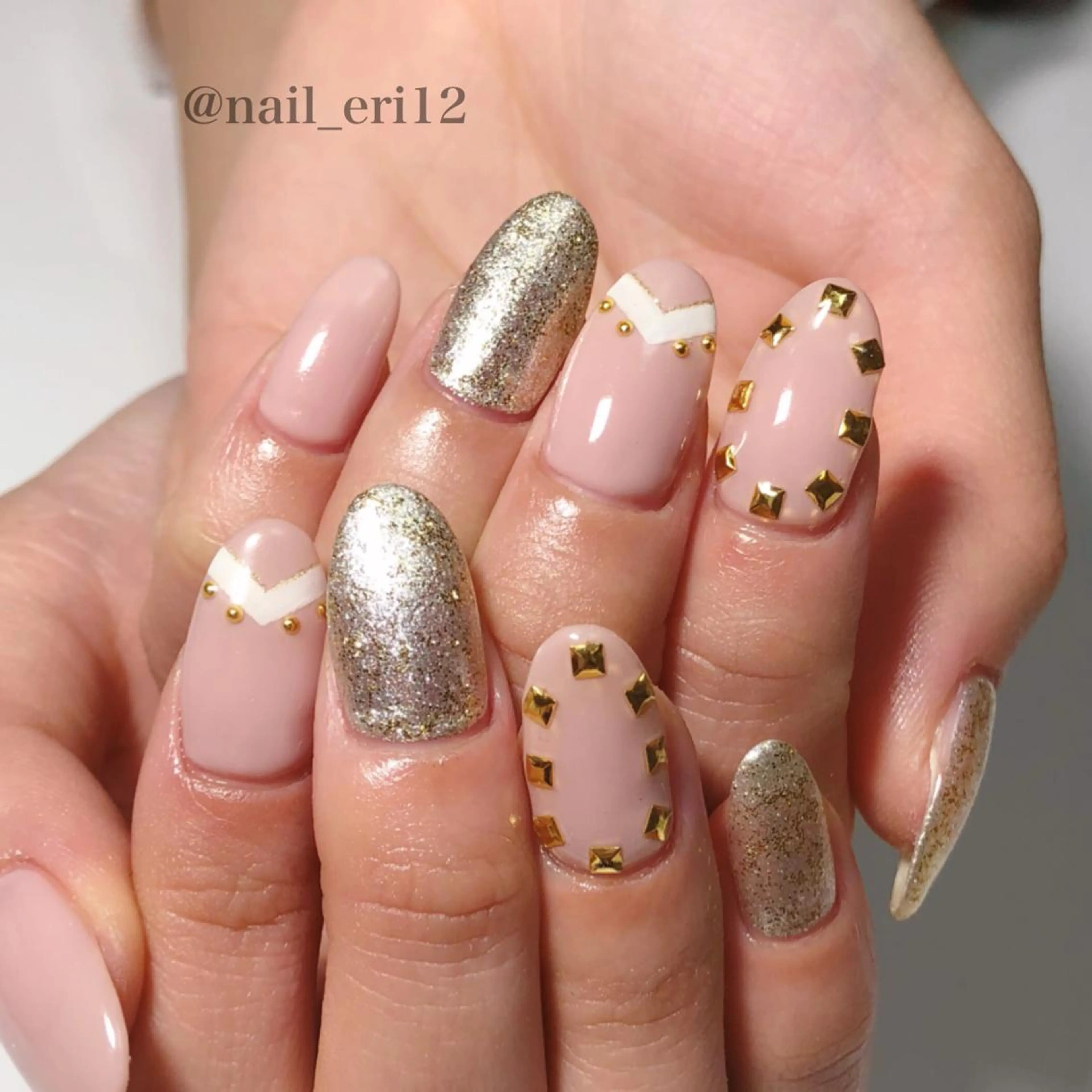 ミディアム ネイル nail salon &e eriのネイルデザイン