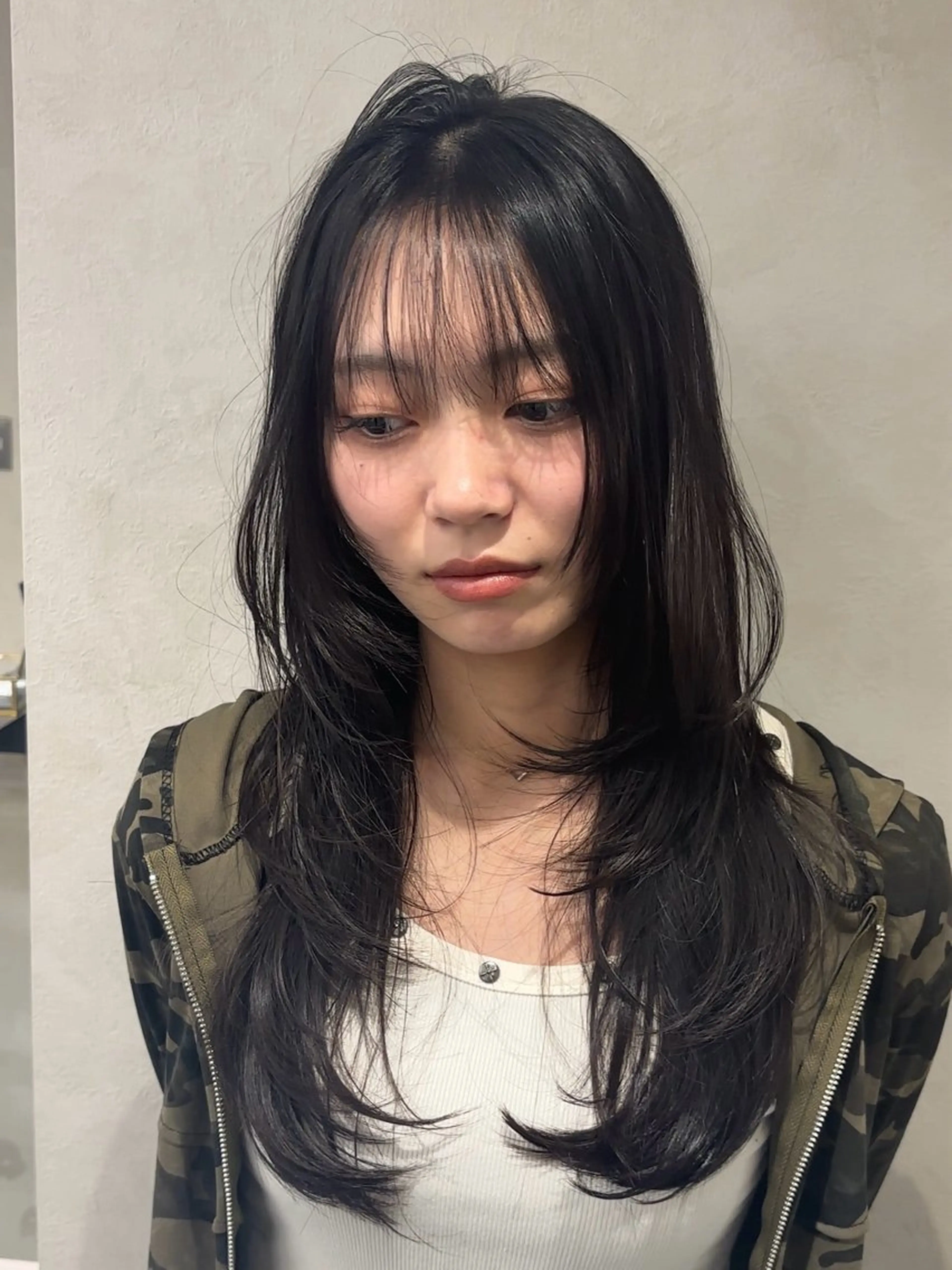 ロング ハッシュカット ハイレイヤー レイヤーカット Yuta✂︎ 韓国レイヤー🪽のヘアスタイル