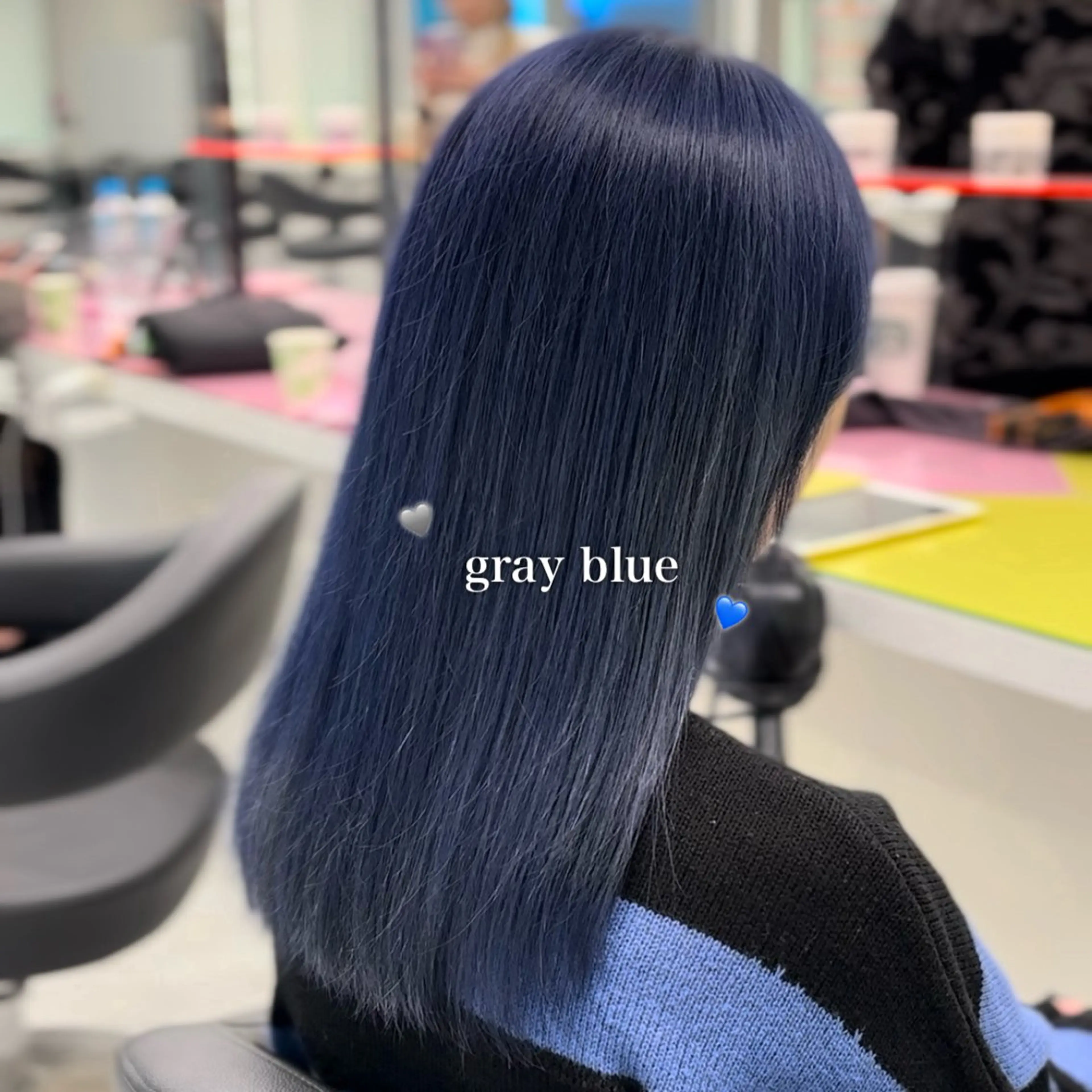 ロング カラー 韓国っぽ♡寒色/暗髪 🫧MOEKA🦋のヘアスタイル