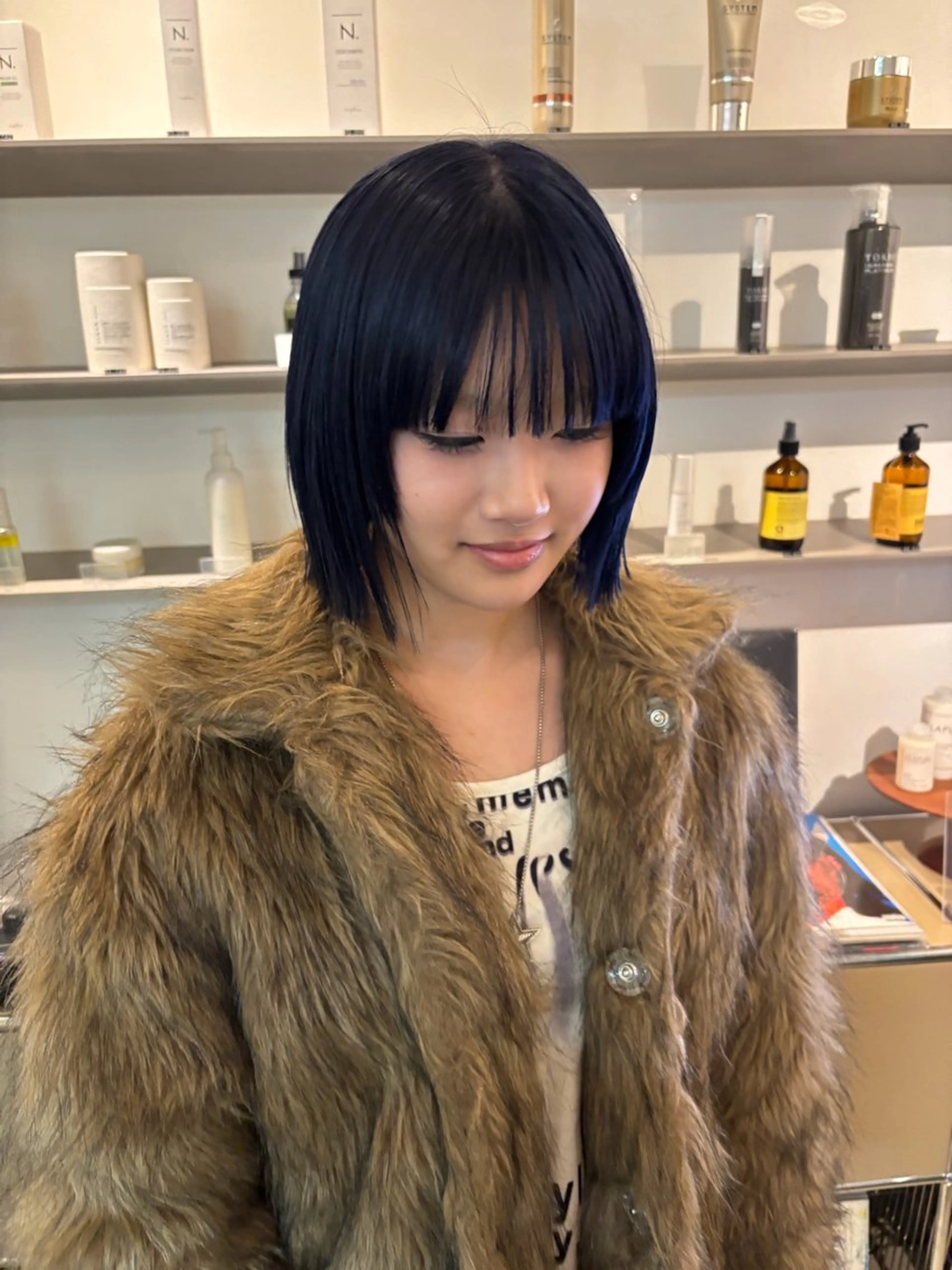 ショート カラー ブルーカラー ヘアカラー Tsukasa/ ハイトーン/寒色のヘアスタイル