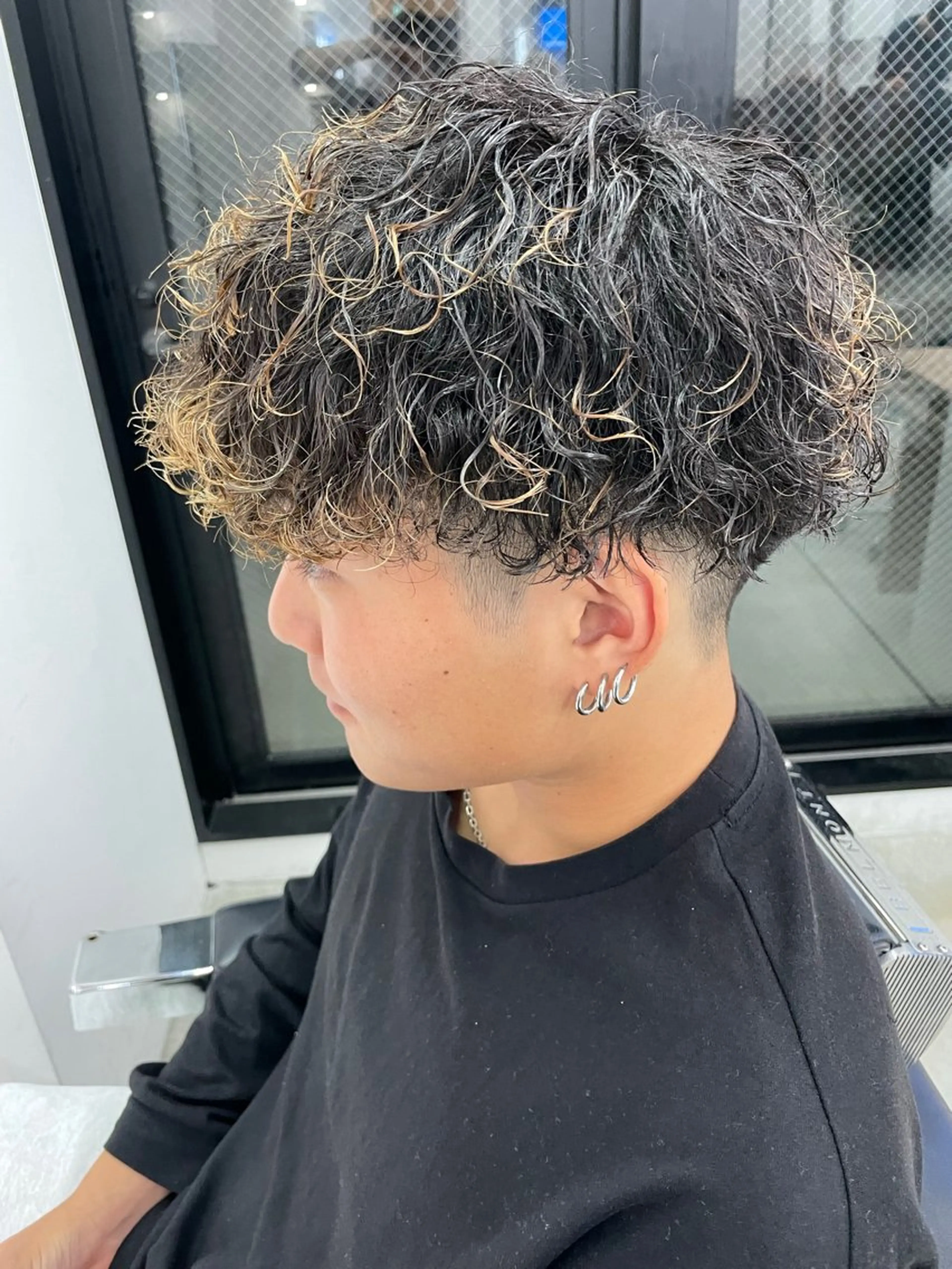 ショート カラー パーマ ヘアアレンジ メンズ 亀井隆汰/メンズ専門 パーマ特化美容師のヘアスタイル