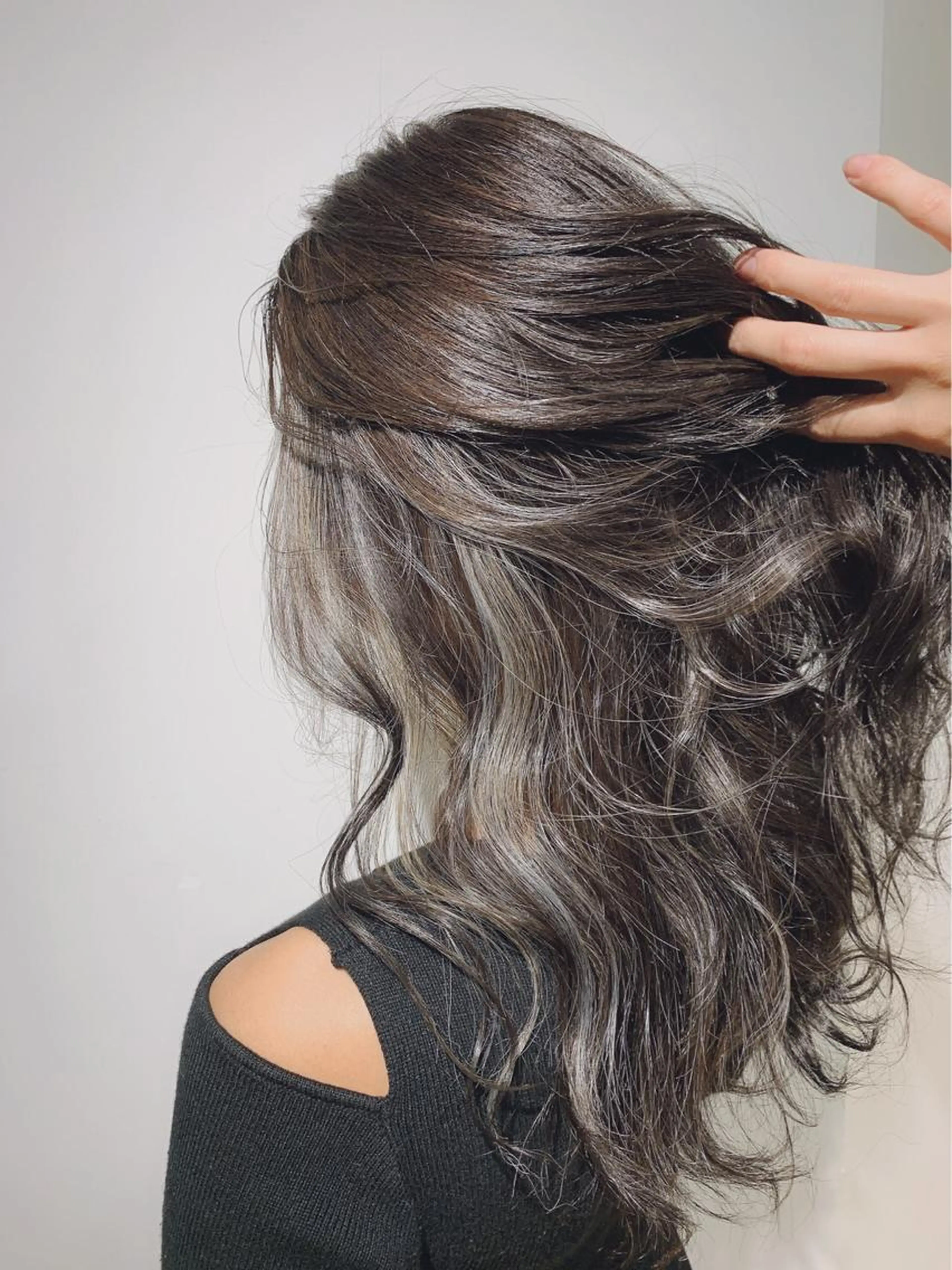 全頭ハイライト＋艶髪カラー＋シルクトリートメントの写真