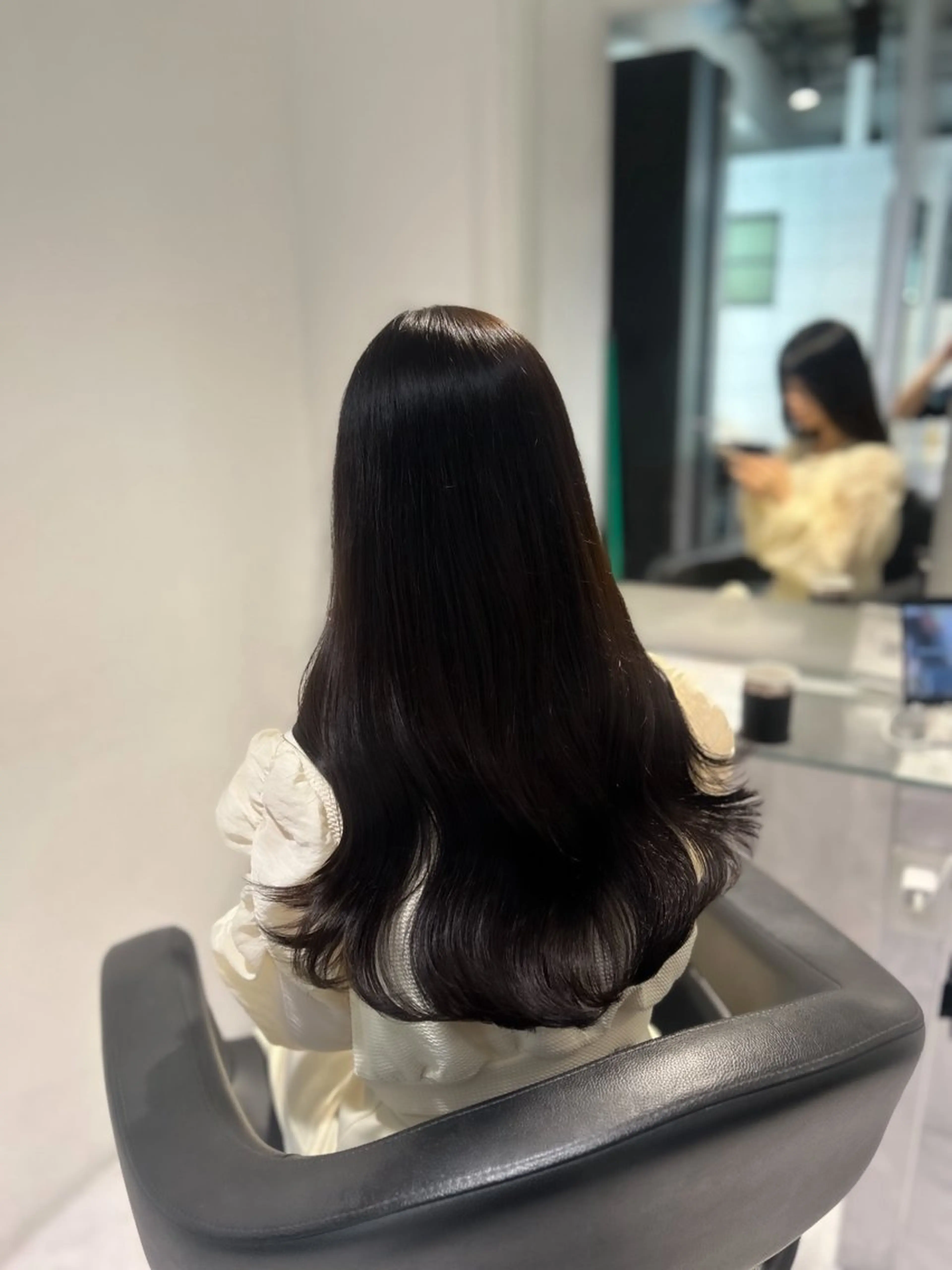 ロング カラー ヘアカラー トリートメント 表参道/透明感カラー /暗髪/ジュキヤのヘアスタイル