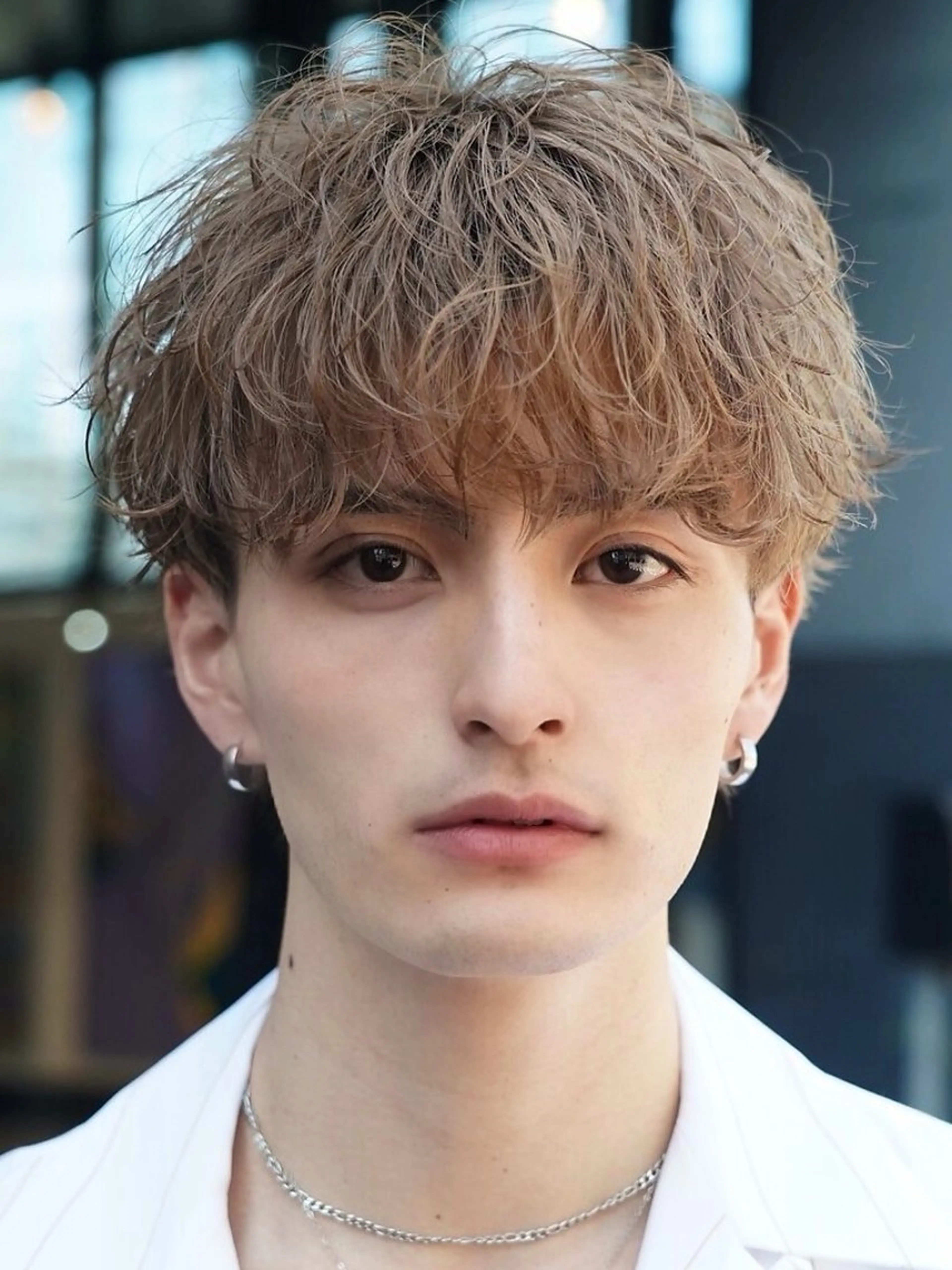 ショート パーマ メンズ マッシュ 刈り上げ カット fifth栄所属・メンズパーマ 名古屋/水谷颯のヘアスタイル