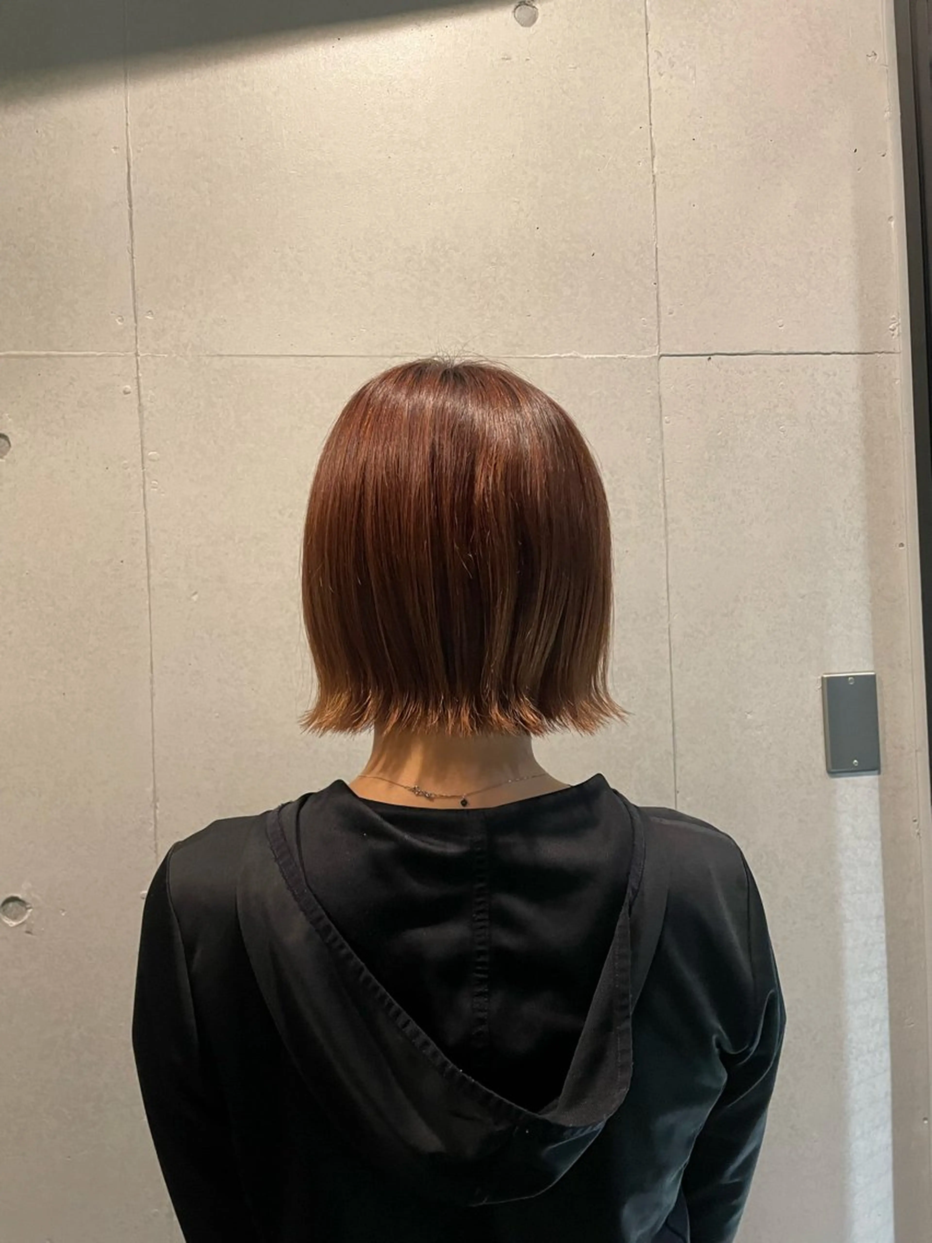 ミディアム カット ヘアカラー 抜け感ハイトーン/ ボブ/Ririnaのヘアスタイル