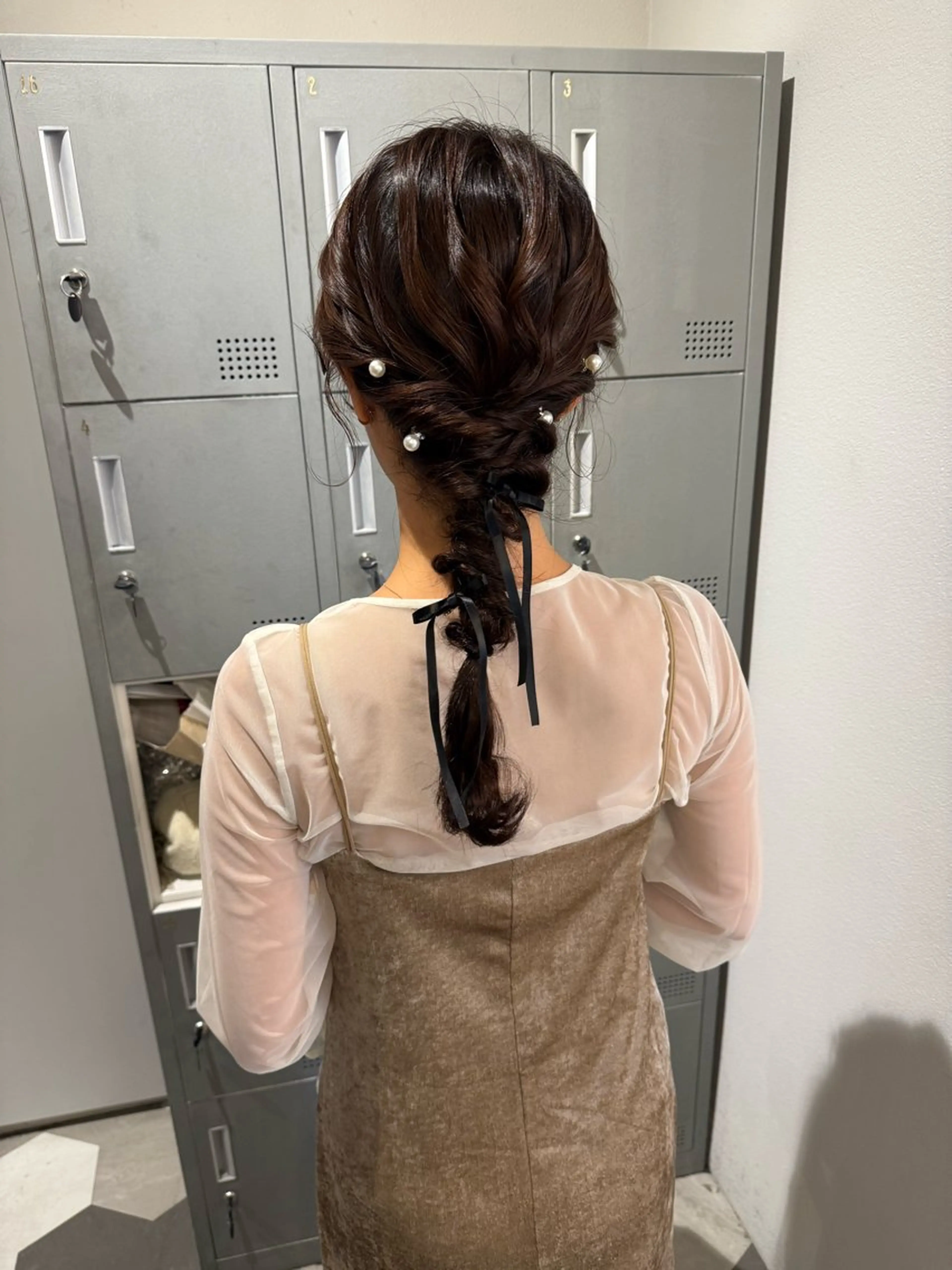 ロング ヘアアレンジ ヘアセット ブリーチ/アレンジ 天満/chihiroのヘアスタイル