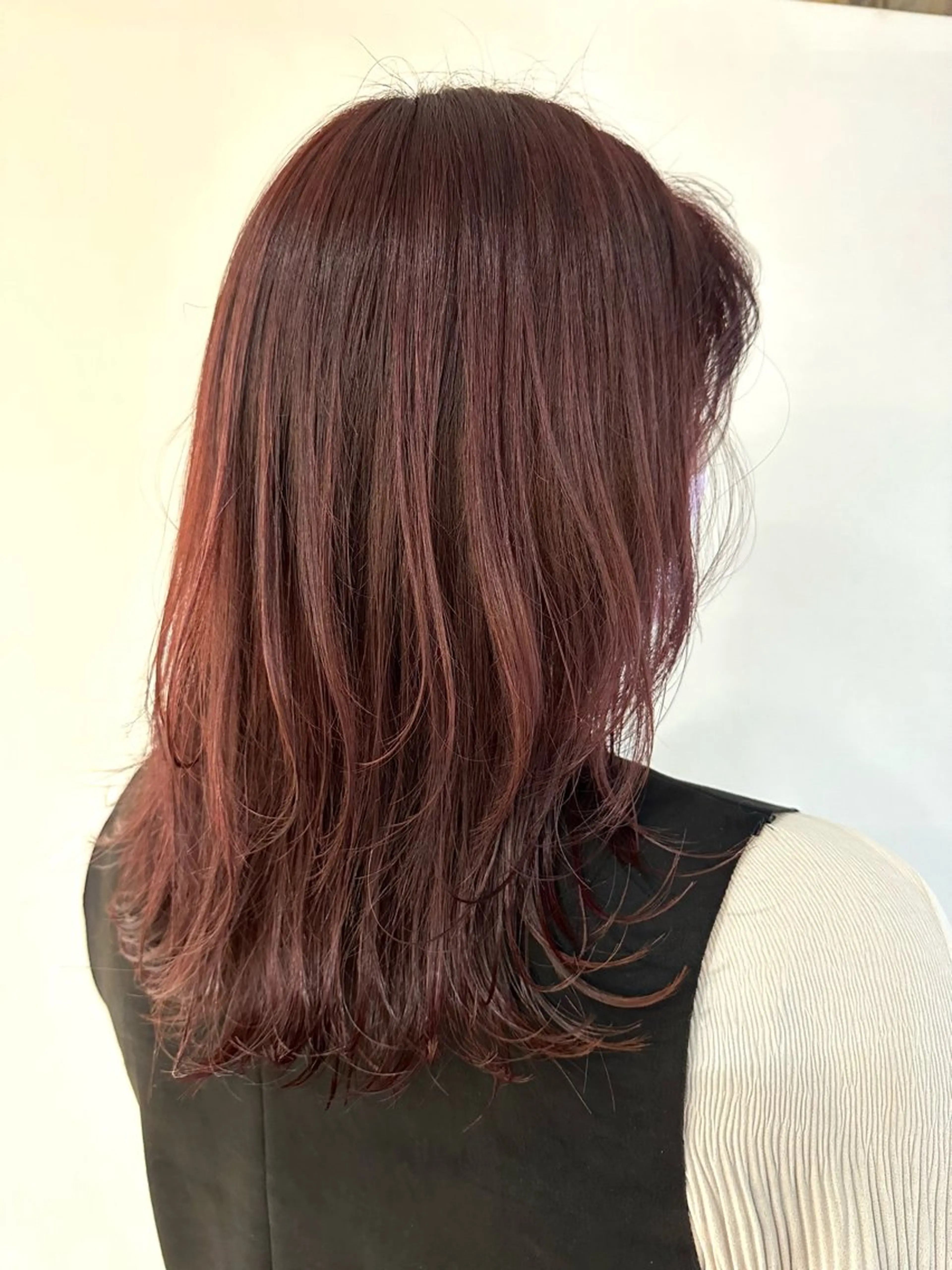 セミロング カラー Lily所属・🎀ひがしはるな/ 艶髪/暖色カラー🎀のヘアスタイル