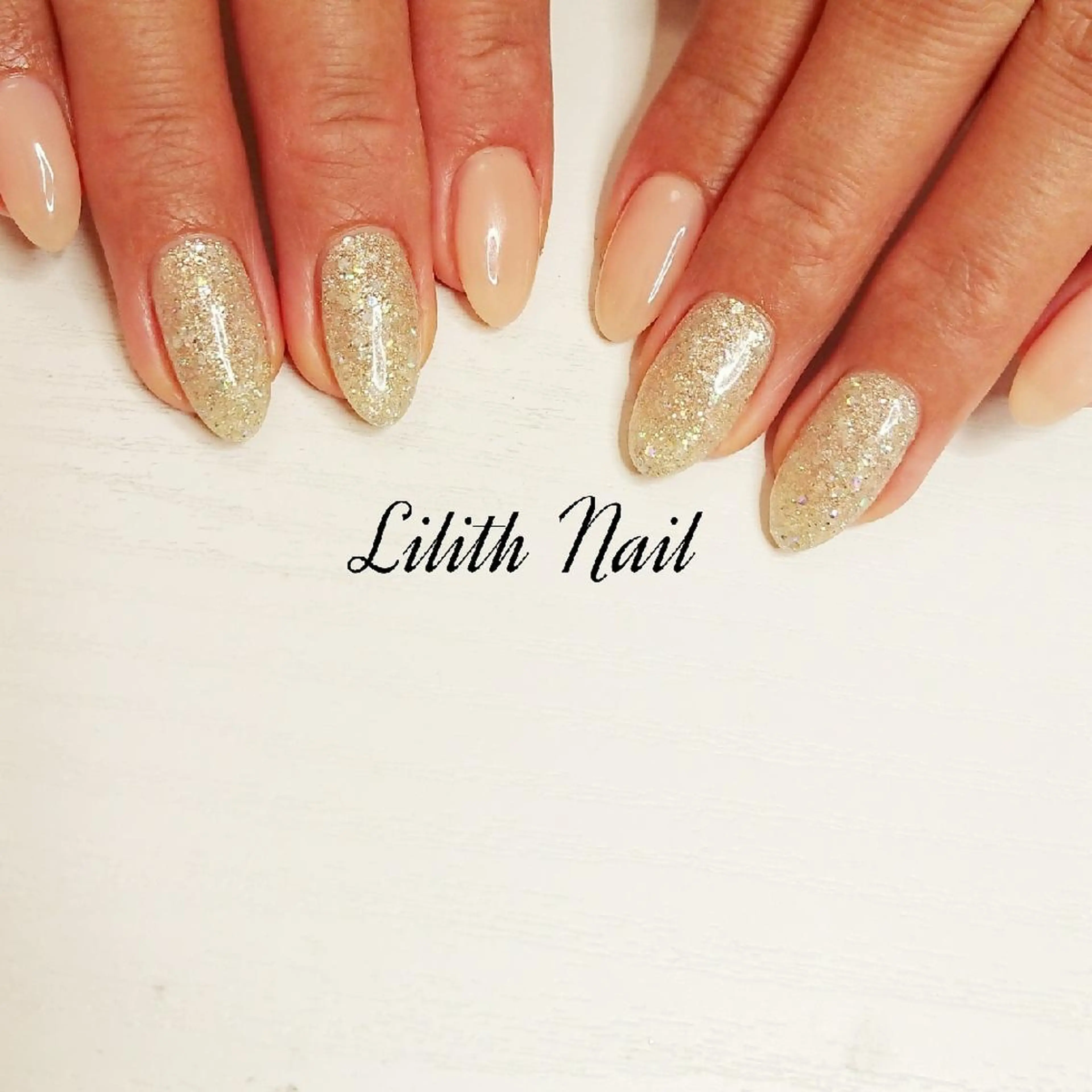 ネイル ラメ(グリッター) ハンドネイル Lilith Nailのネイルデザイン