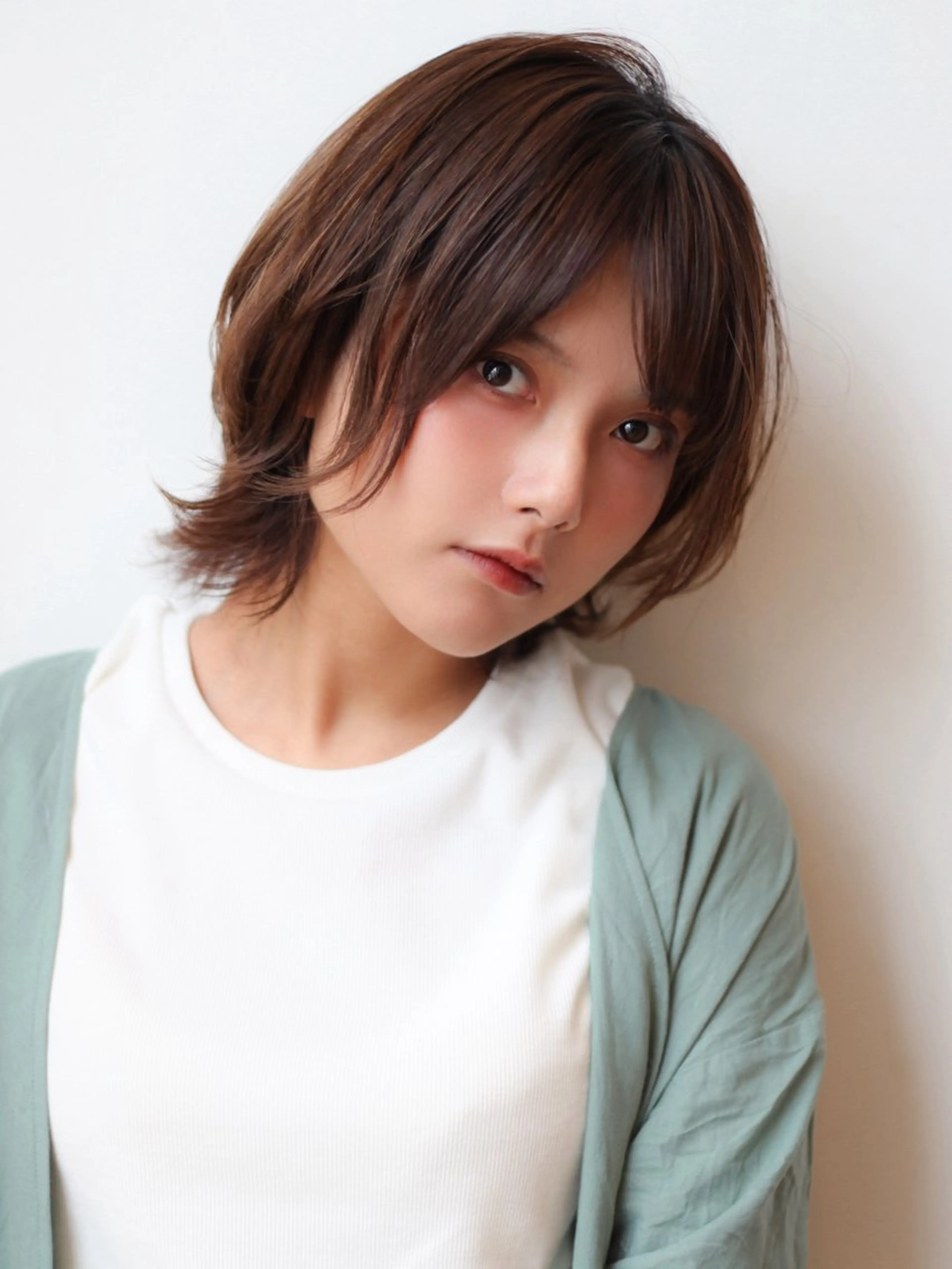 ショート カラー パーマ ヘアアレンジ ボブ くびれヘア ショートヘア ウルフカット カット ヘアカラー トリートメント VIVIE【ヴィヴィ】所属・髪質改善/韓国風 レイヤー/田村祐樹のヘアスタイル