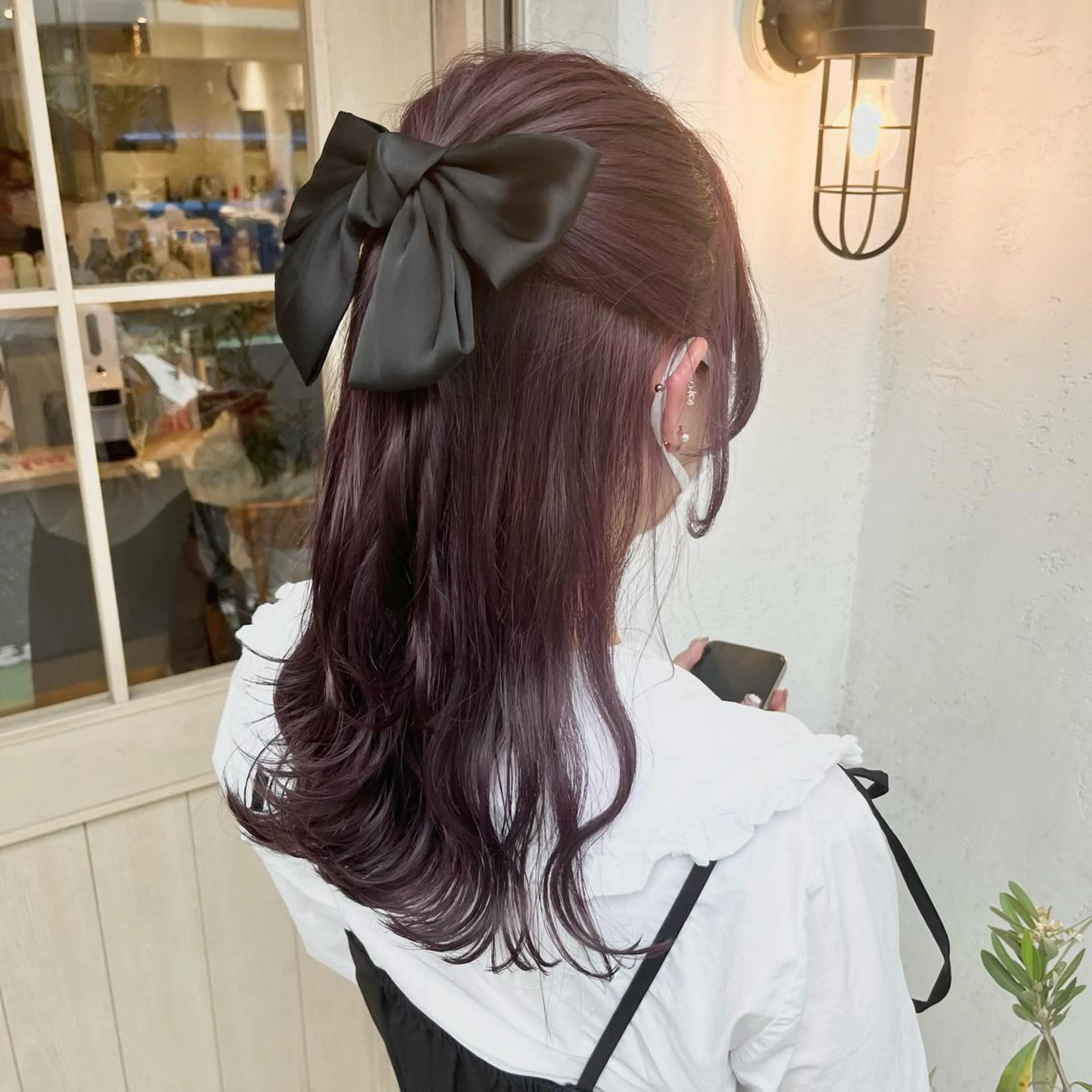 セミロング カラー ヘアアレンジ ブリーチ ラベンダーカラー ラベンダーピンク ピンクカラー ヘアカラー MAI ROCCO3rdのヘアスタイル