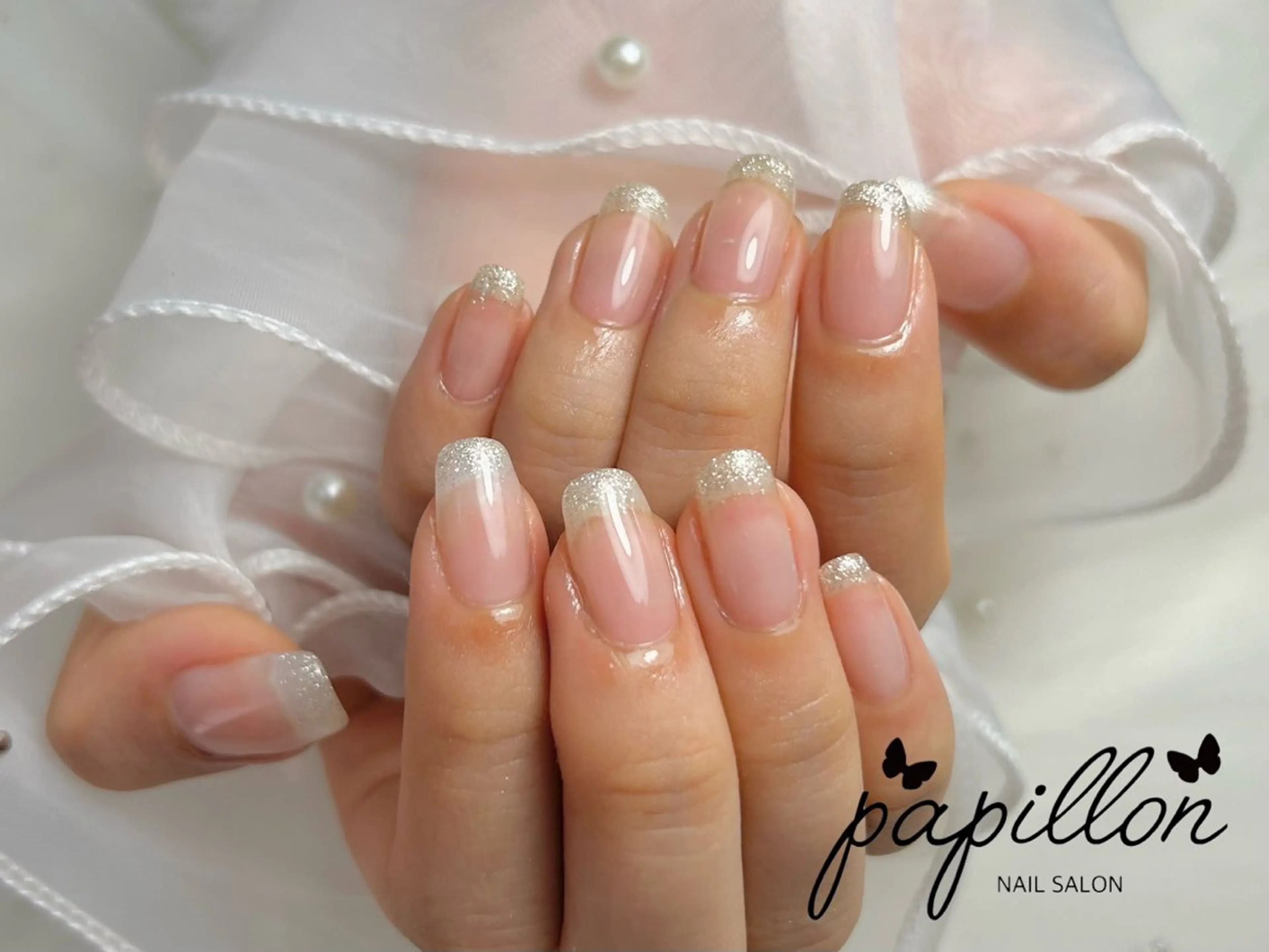 ネイル グラデーション ラメ(グリッター) ラメグラデーション NAILSALON　papillon所属・NAILSALON papillonのネイルデザイン