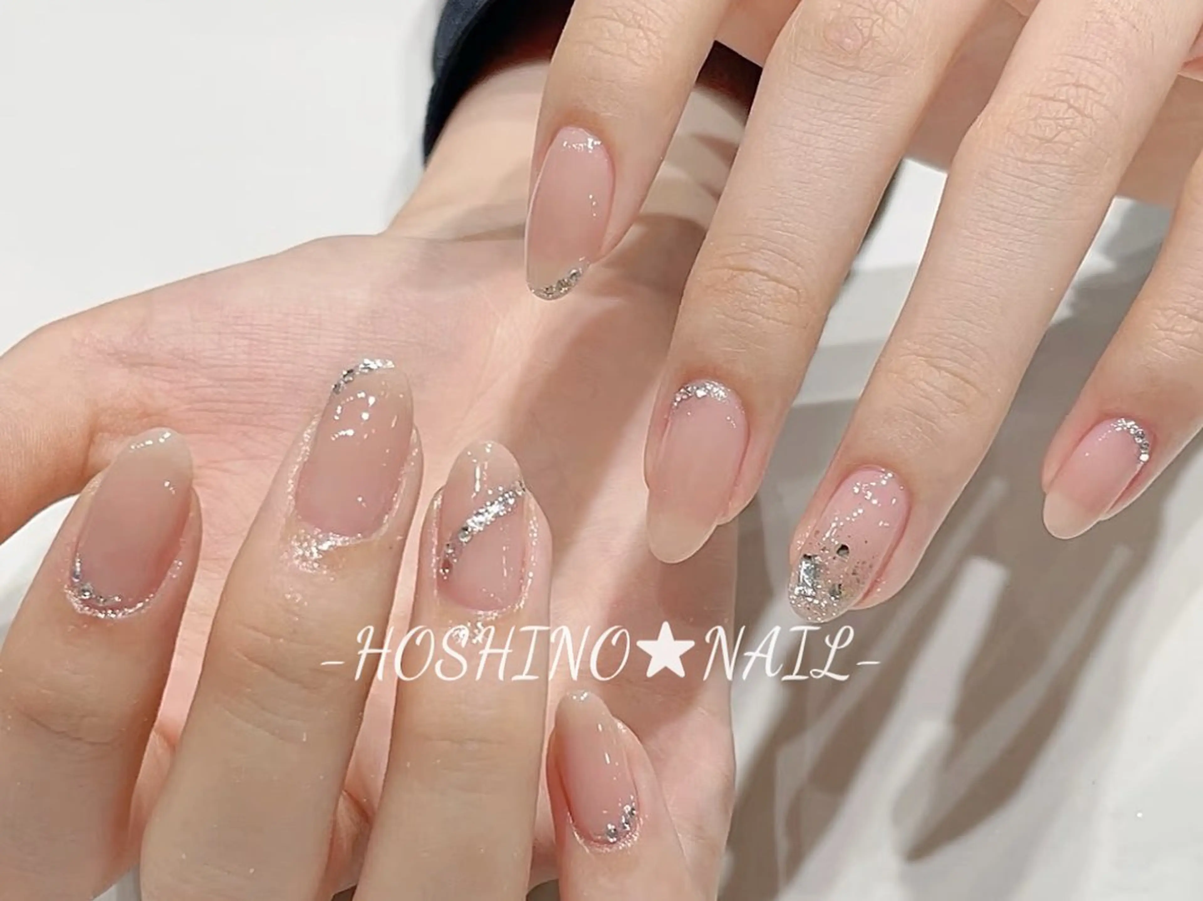 ネイル オーロラネイル チークネイル ドット フットネイル フレンチネイル ハンドネイル ★HOSHINO NAIL★新宿店のネイルデザイン
