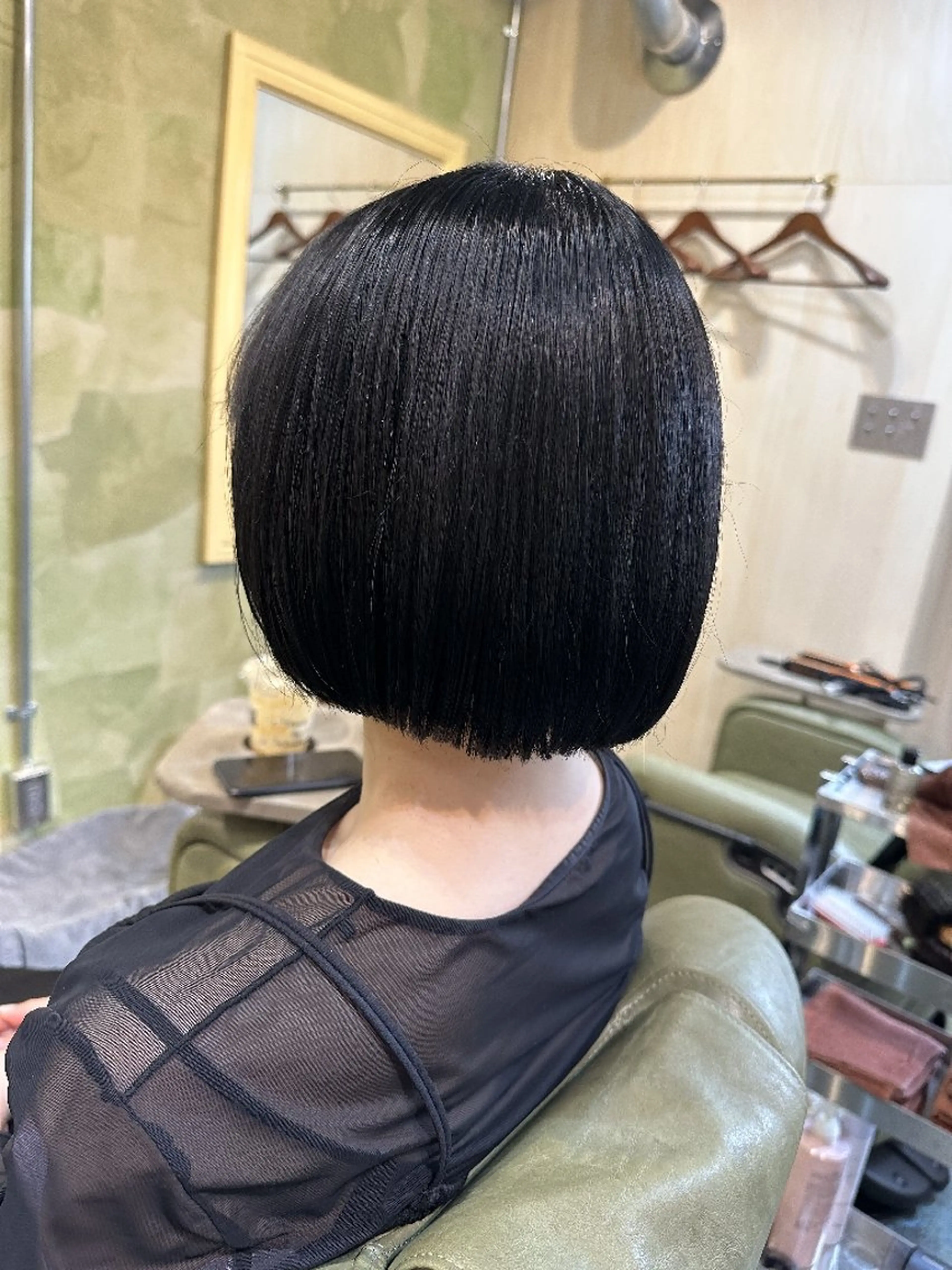 ショート ボブ 酸性ストレート カット 縮毛矯正 川端 智治のヘアスタイル