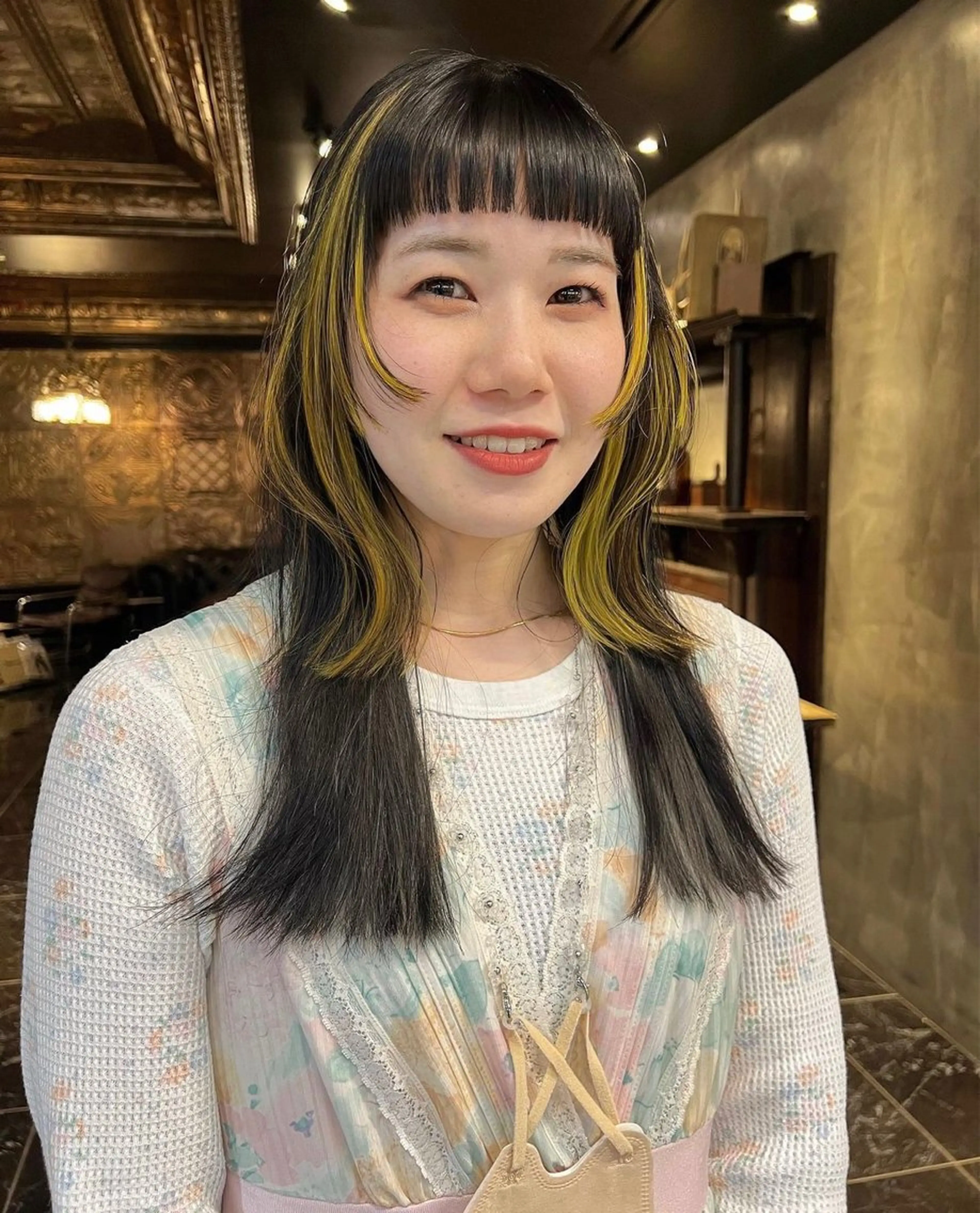 ロング カラー カット ヘアカラー haco＋所属・圧倒的デザイン力 店長🎨RENAのヘアスタイル