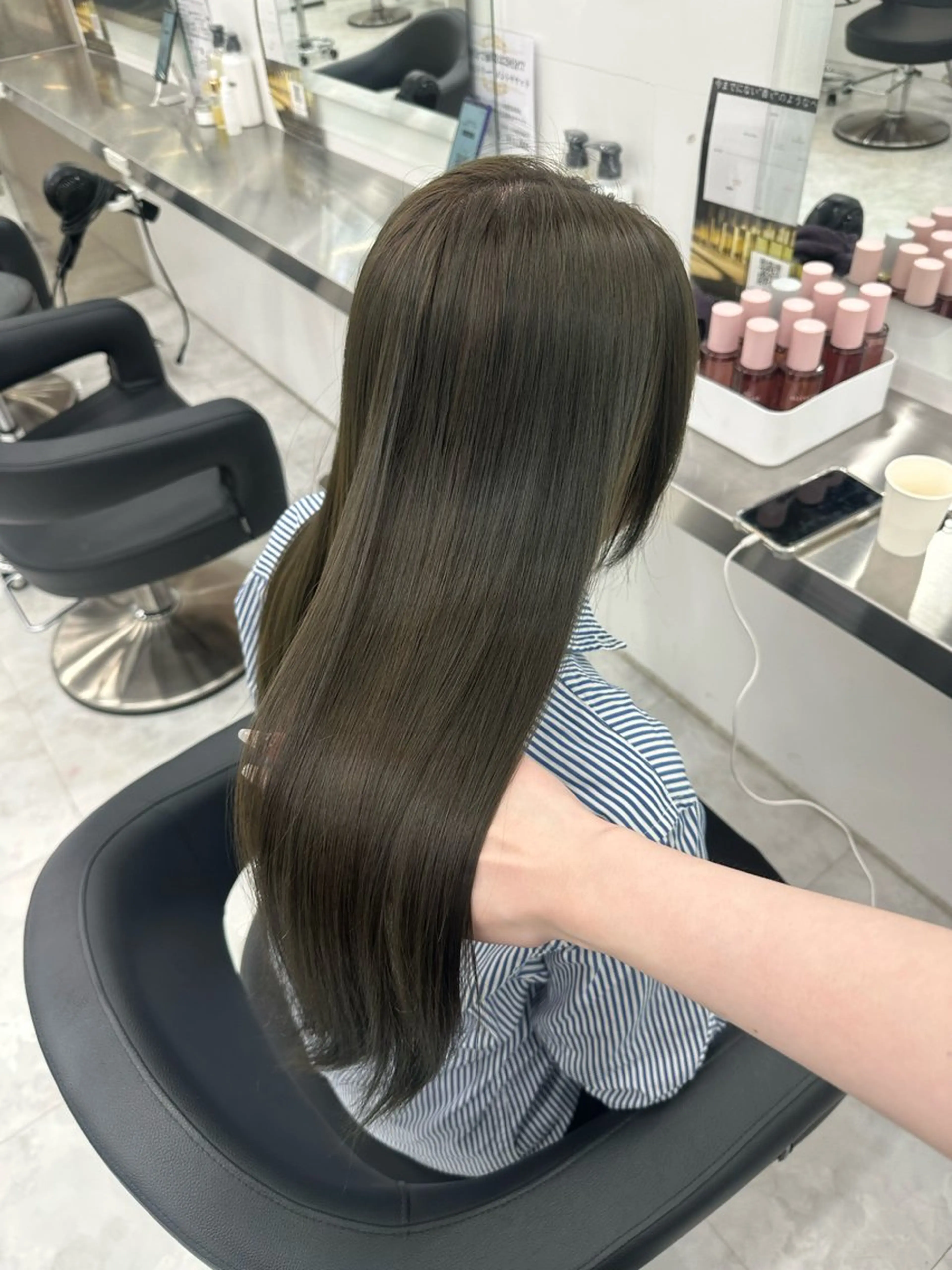 ロング カラー ヘアアレンジ 大人っぽ中韓レディ ヘア🤍MAOのヘアスタイル