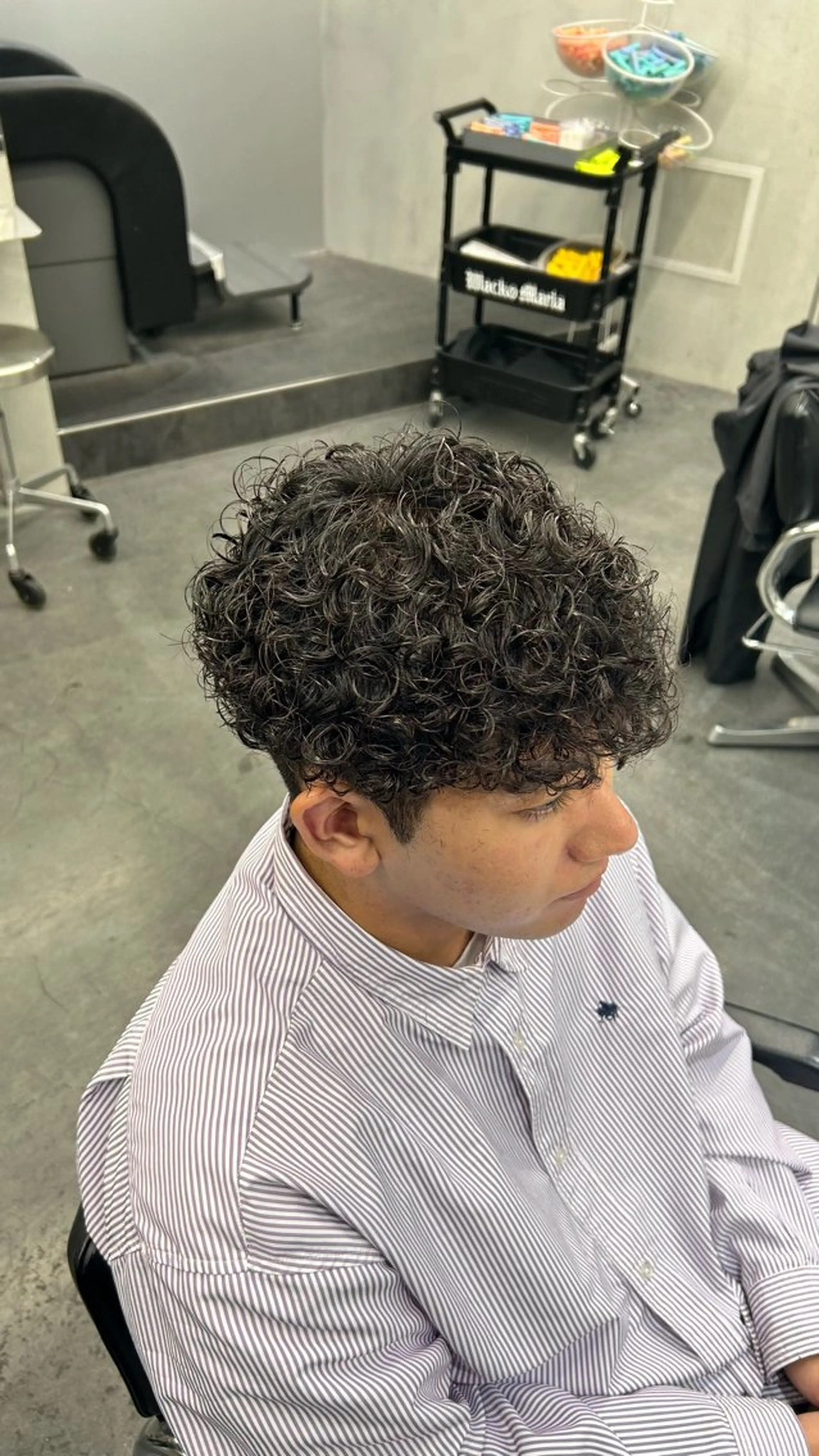 パーマ メンズ 藤平海音/fifth PARKのヘアスタイル