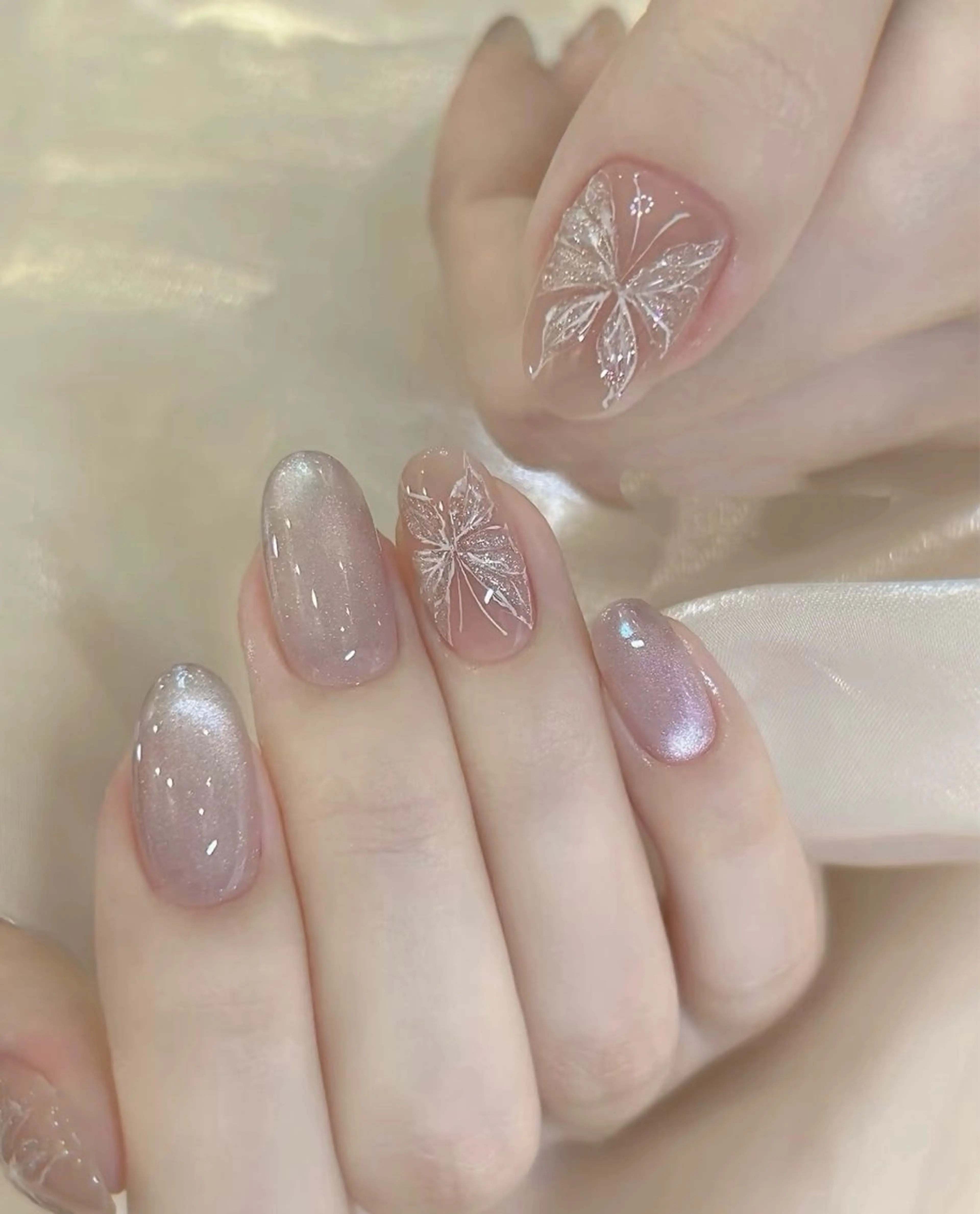 ネイル チークネイル 長さ出し フレンチネイル ガーリー 韓国ネイル sun nail池袋 モデル募集のネイルデザイン