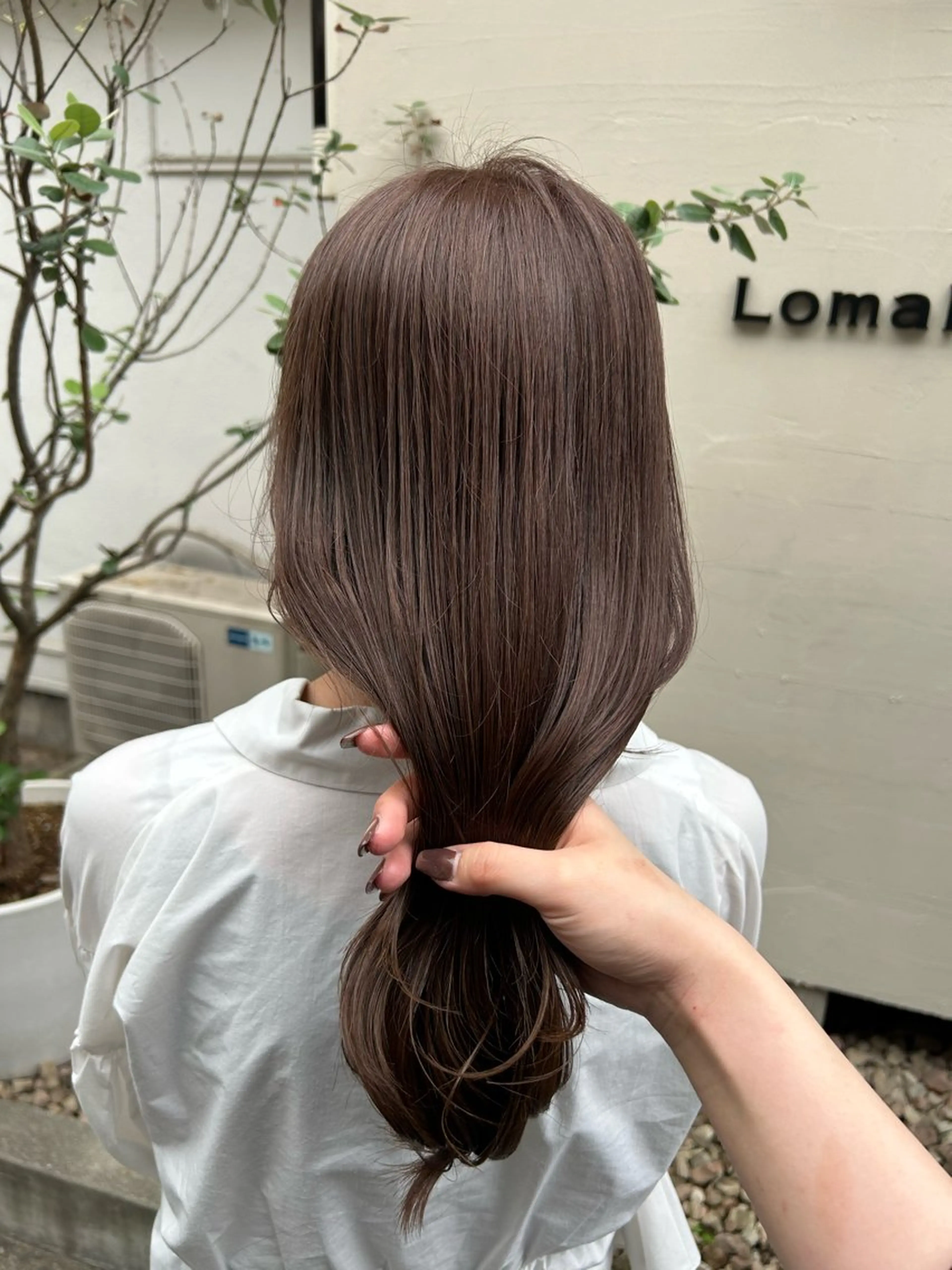 セミロング ヘアカラー トリートメント Lomalia Yuuka/42🩵のヘアスタイル