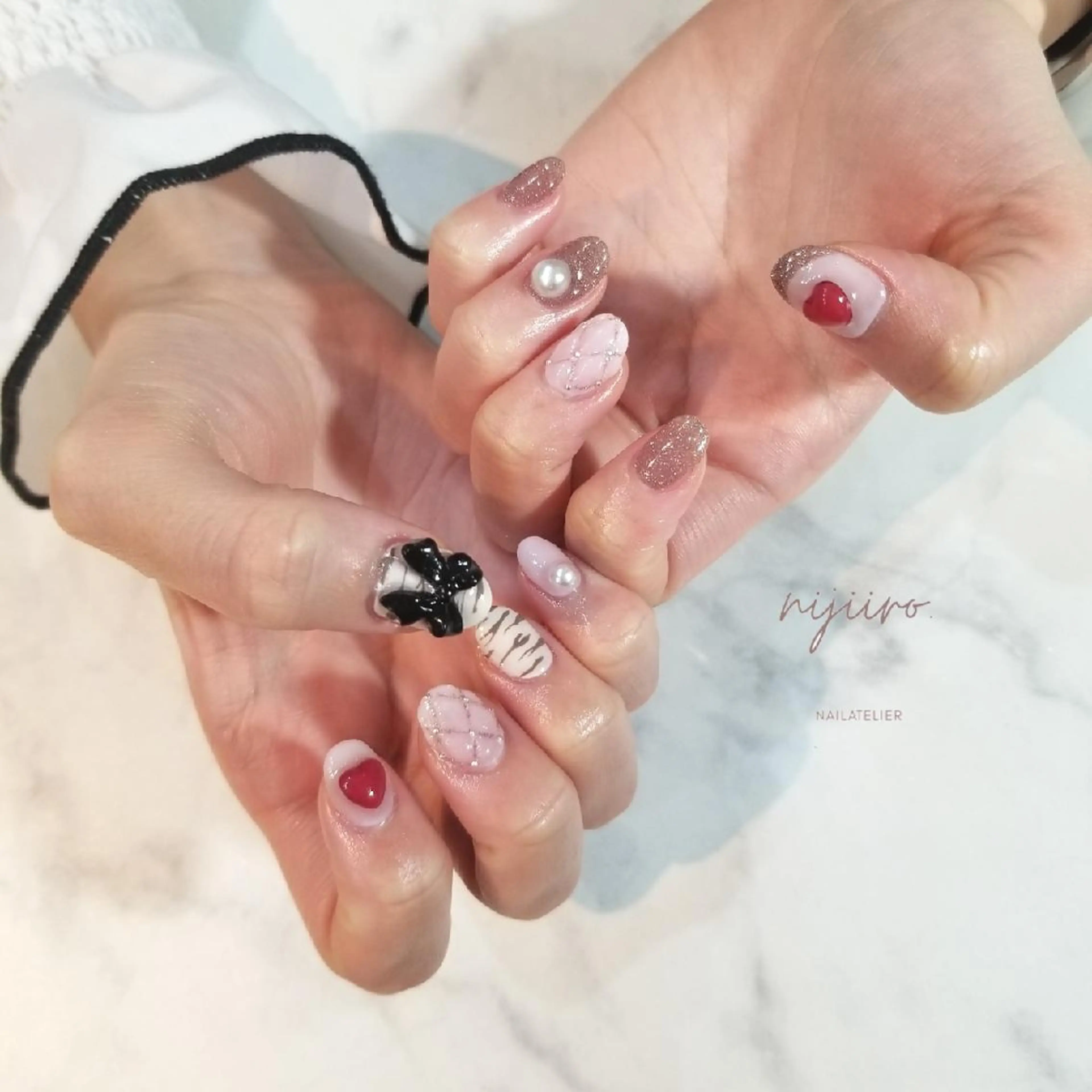 ネイル ハンドネイル nailatelier nijiiro.所属・nijiiro🌈 サトウのネイルデザイン