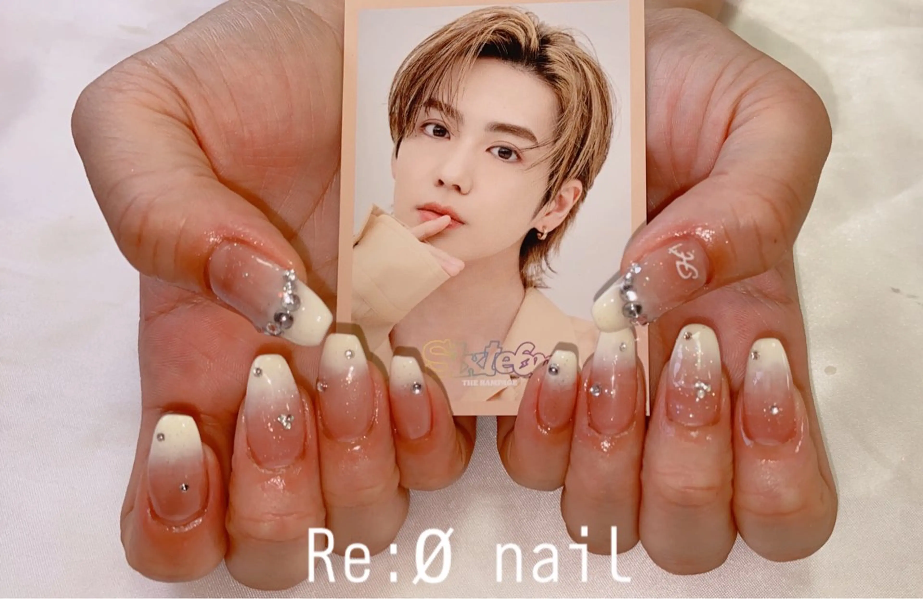 ネイル グラデーション ハンドネイル Re:Ø nail 🩵TSUJIのネイルデザイン
