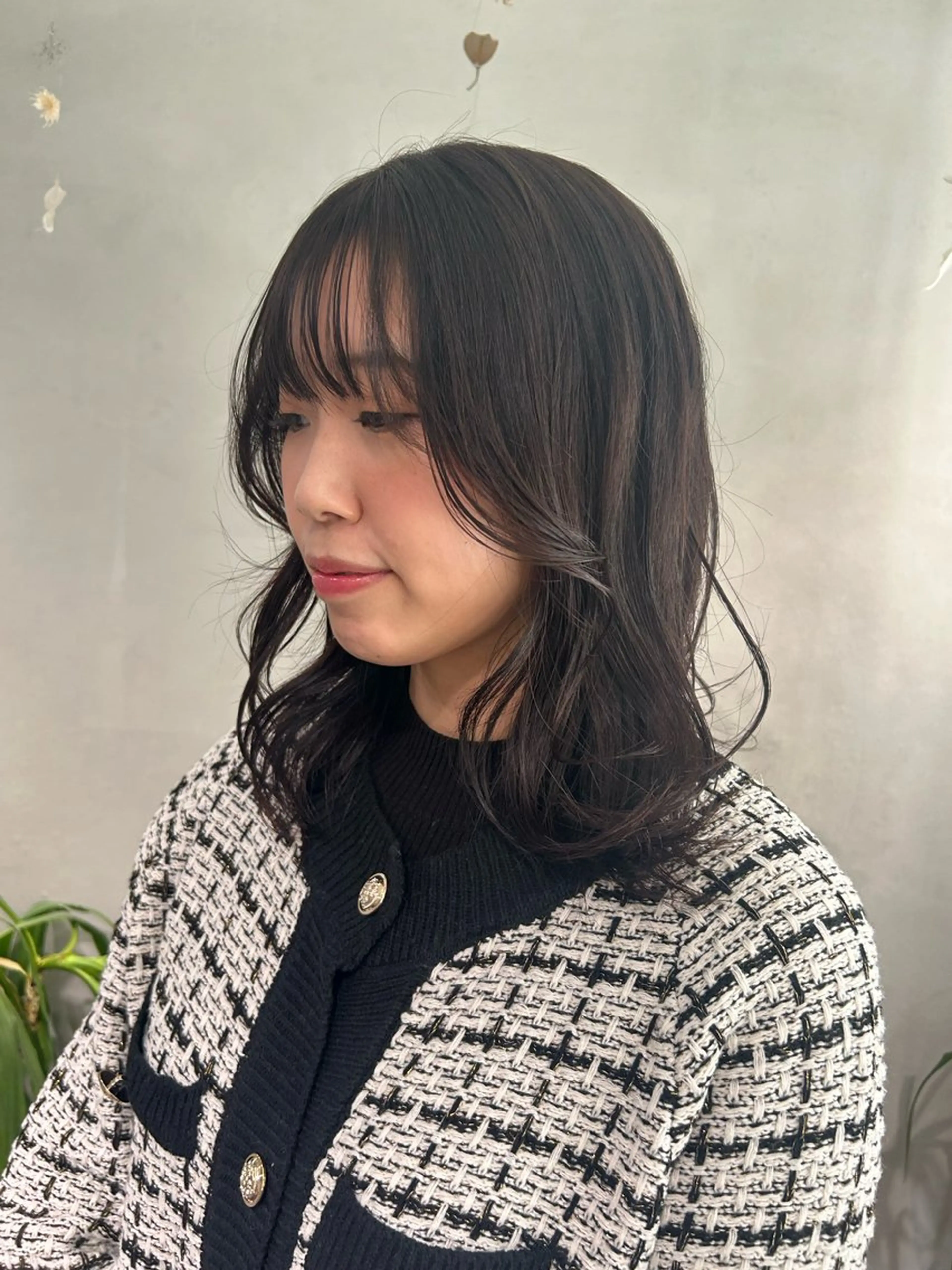 ミディアム カラー ブラウンカラー 韓国風ヘア Riches by ENVY 西宮北口【リシェス バイ エンヴィー】所属・カラーリスト IKUHOのヘアスタイル