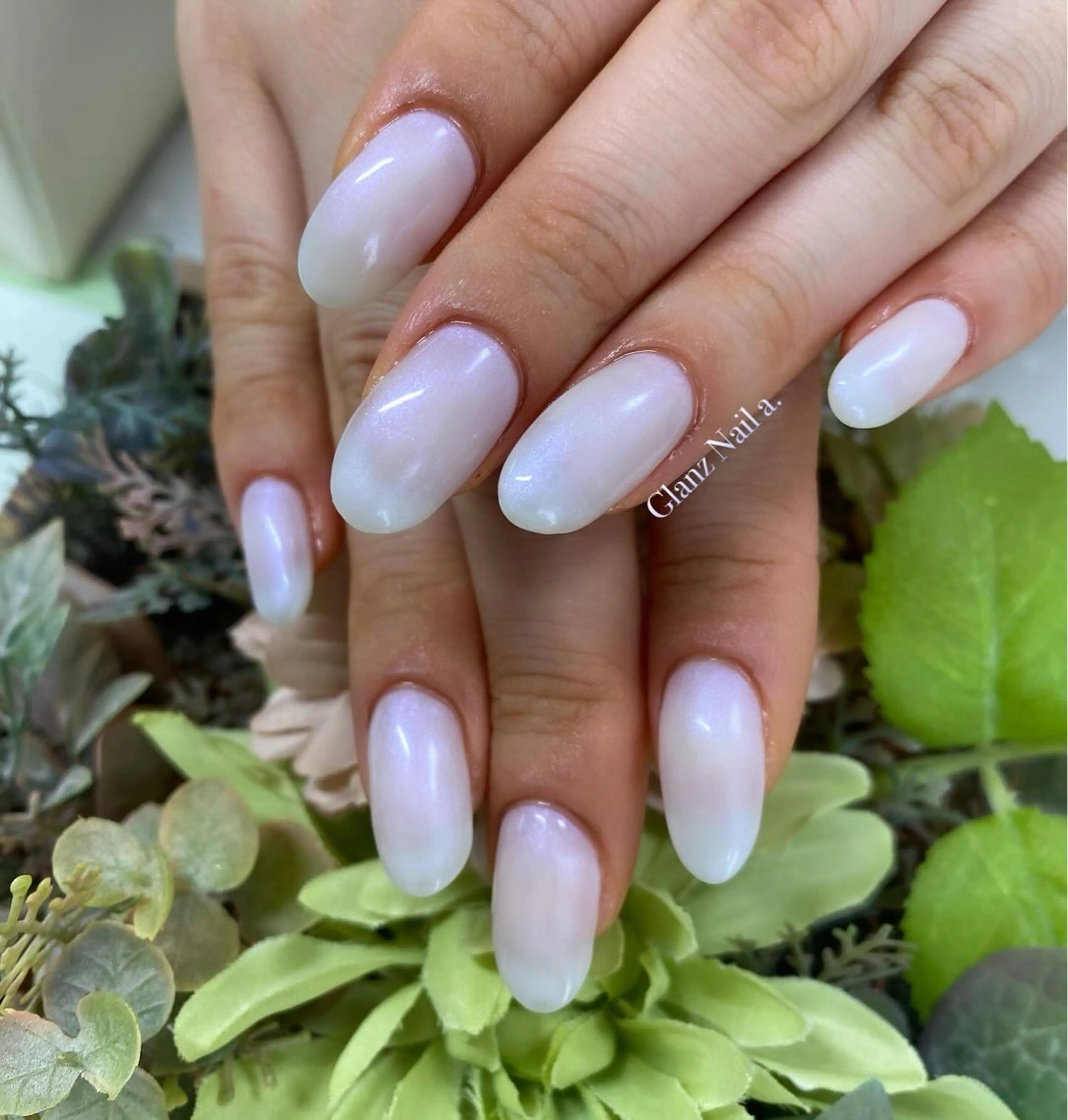 ネイル 成人式 ワンカラーネイル シンプルネイル Glanz  Nail aのネイルデザイン