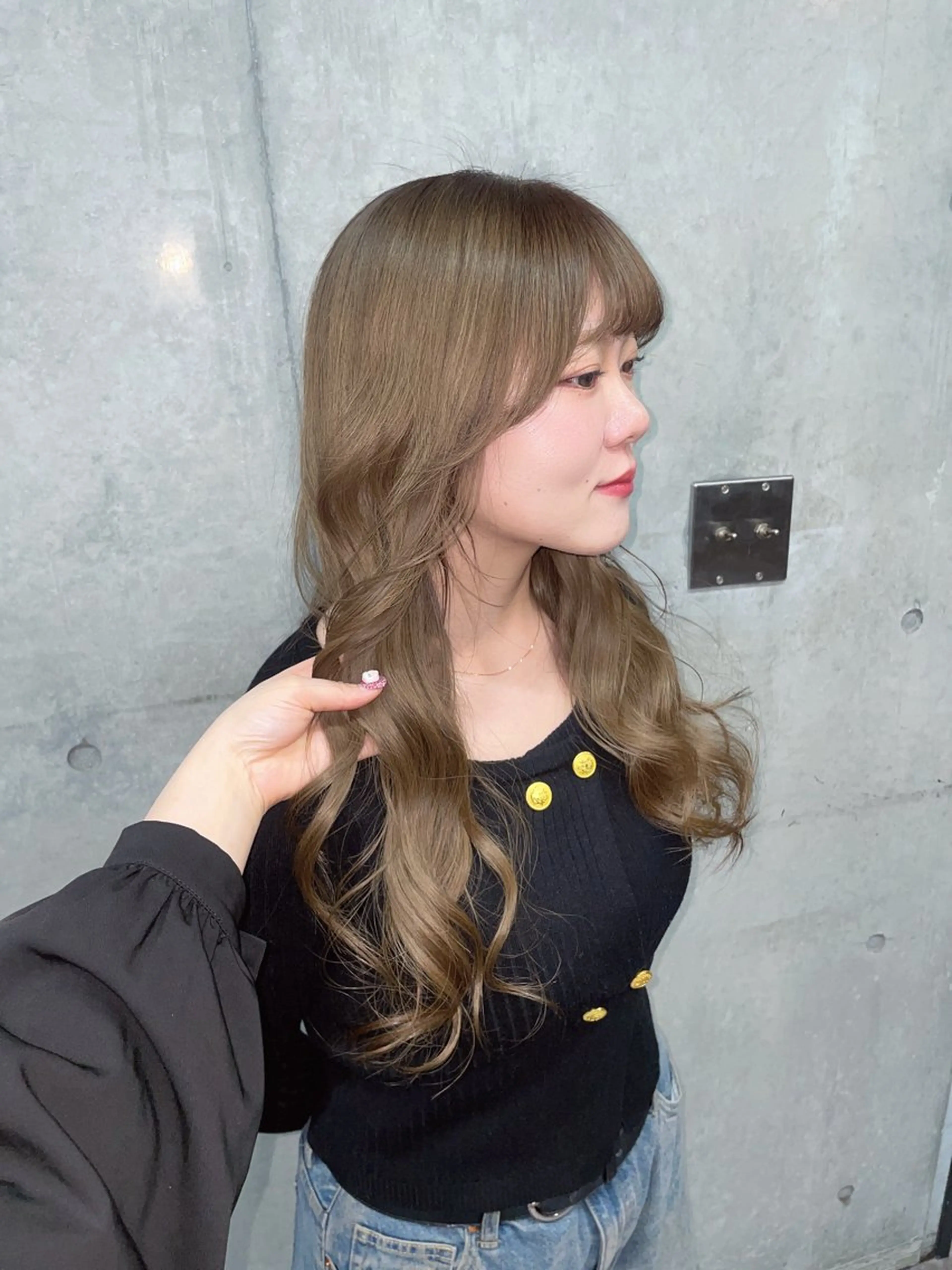 ロング カラー ダブルカラー トリートメント ヘアカラー トリートメント one eighty所属・★韓国メンズ/カラー /パーマrinka★のヘアスタイル