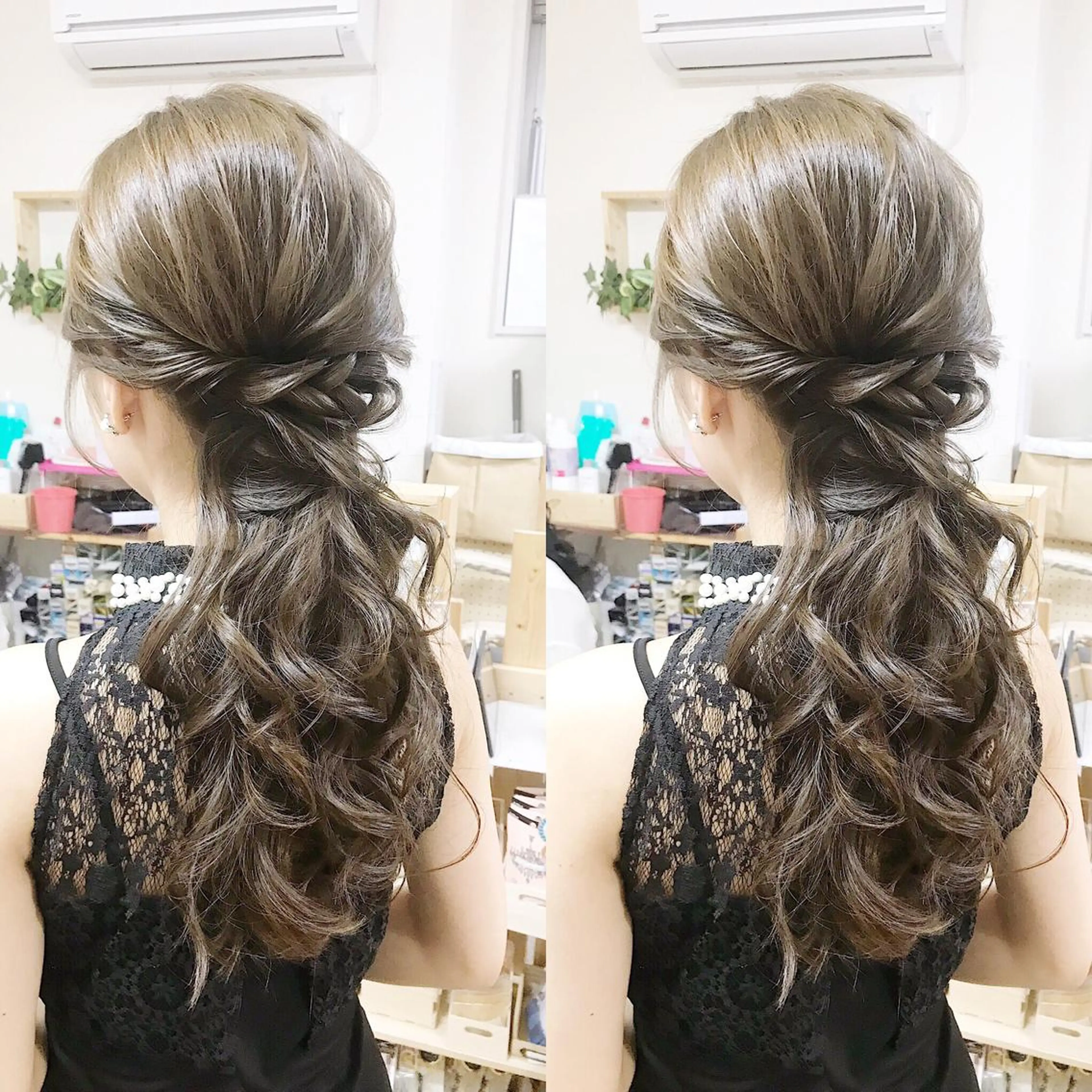 ロング ヘアアレンジ ハーフアップ ヘアセット ヘアメ/着付け 清水玲歌のヘアスタイル