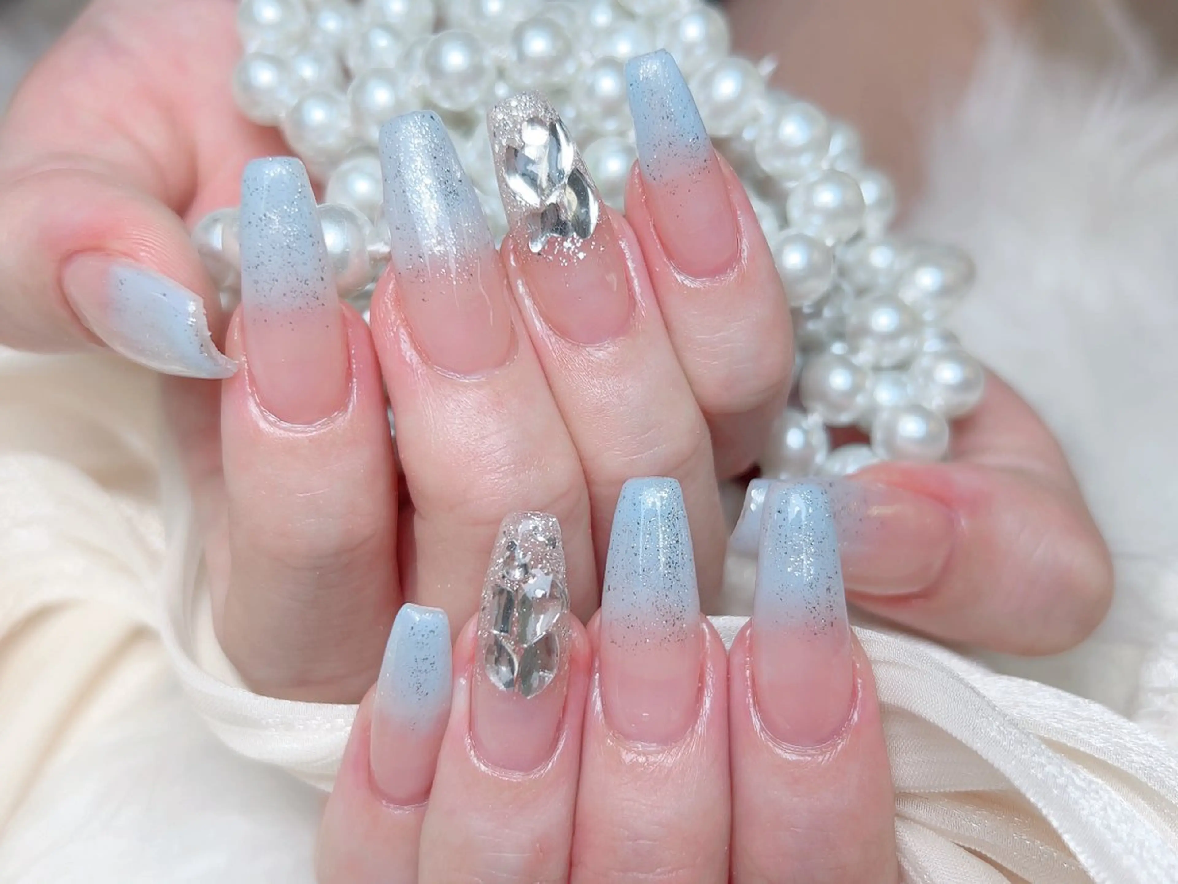 ネイル ハンドネイル M🌷nail 長さだし専門店のネイルデザイン