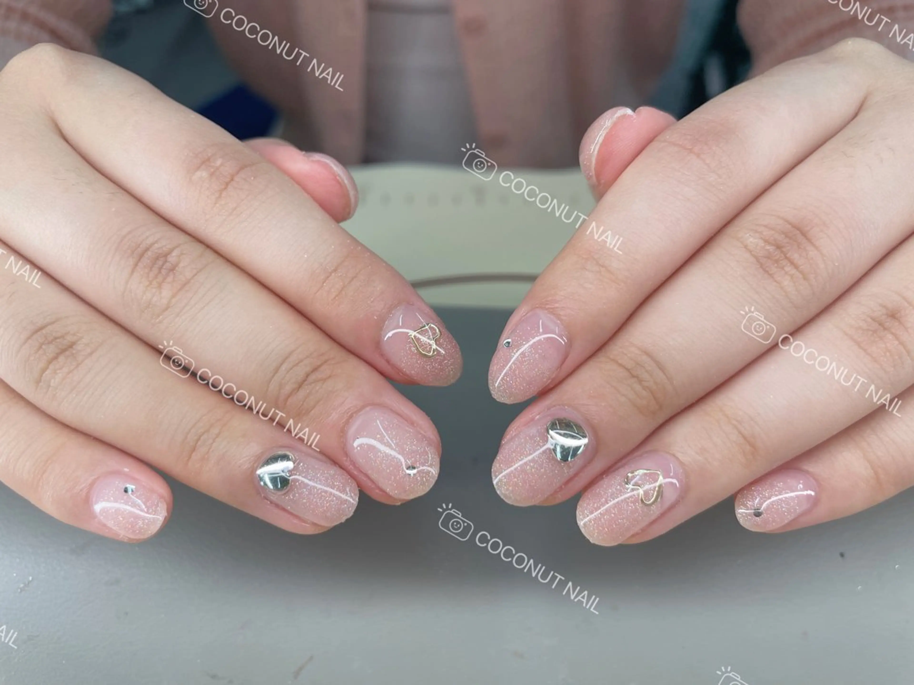 ネイル ハンドネイル 神田 ココナッツのネイルデザイン