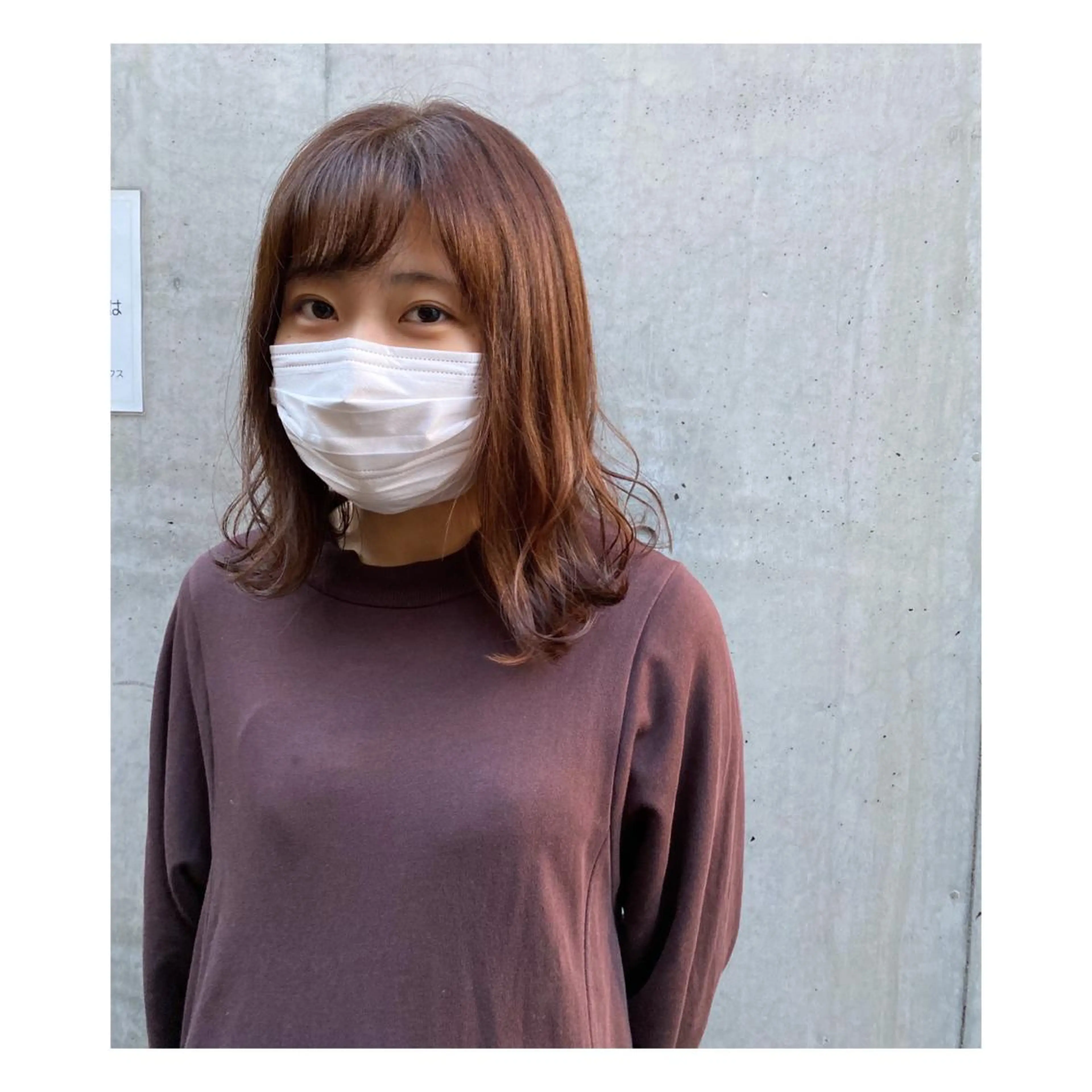 ミディアム カラー カット ヘアカラー 菊池大一 溝の口パーマのヘアスタイル