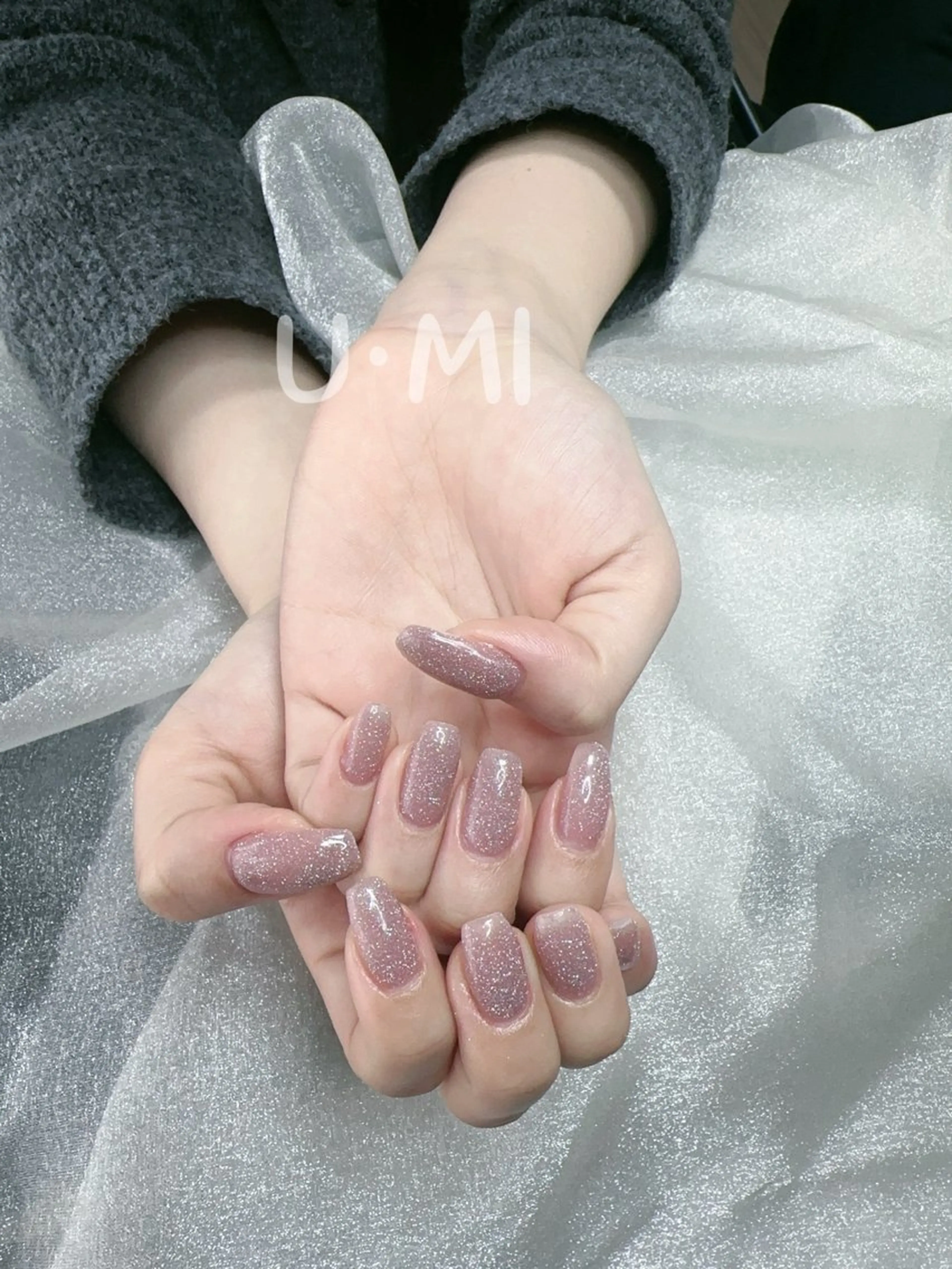 ラメワンカラー¥4990初回ジェルオフ無料の写真