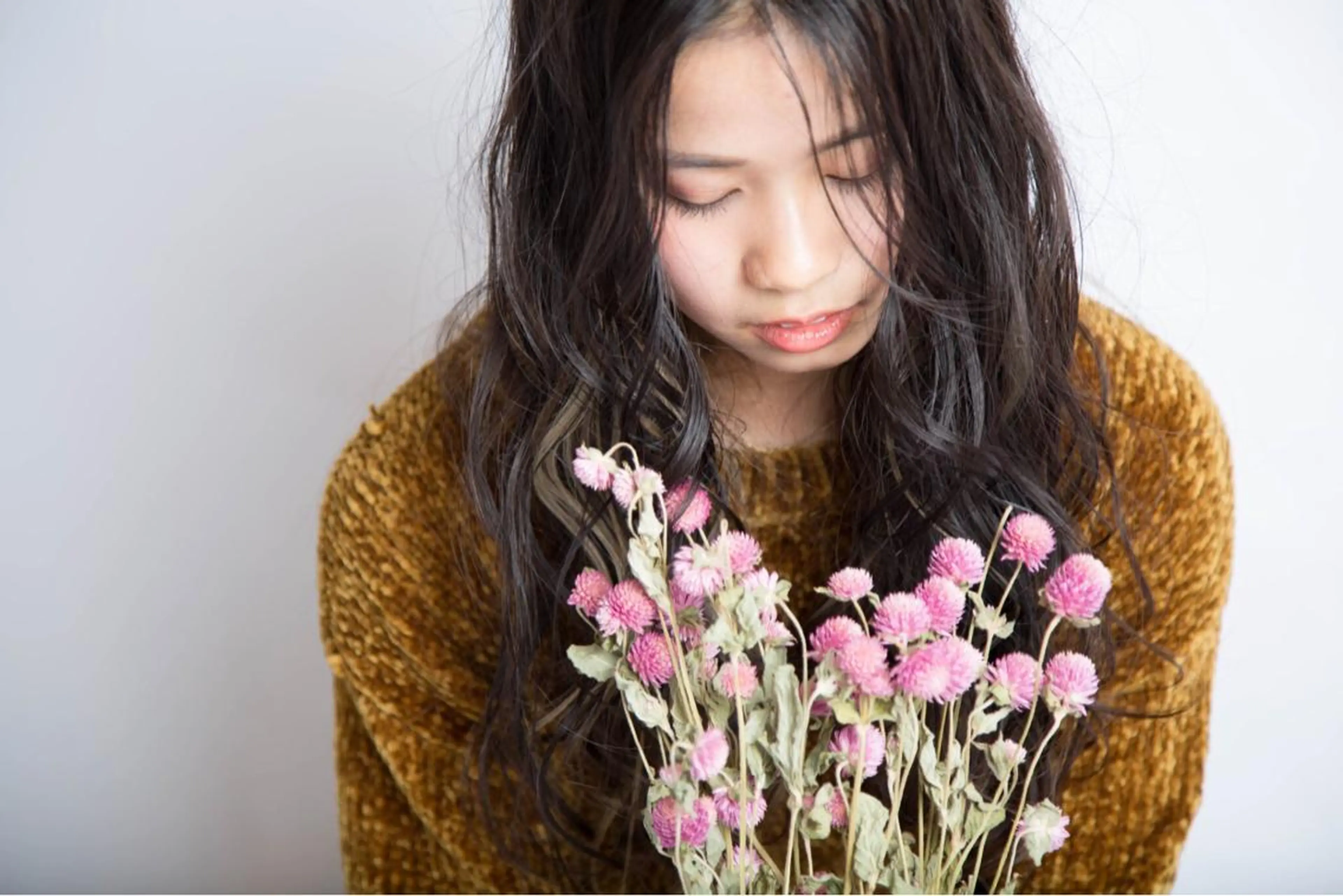 ロング カラー パーマ さかい なつみのヘアスタイル