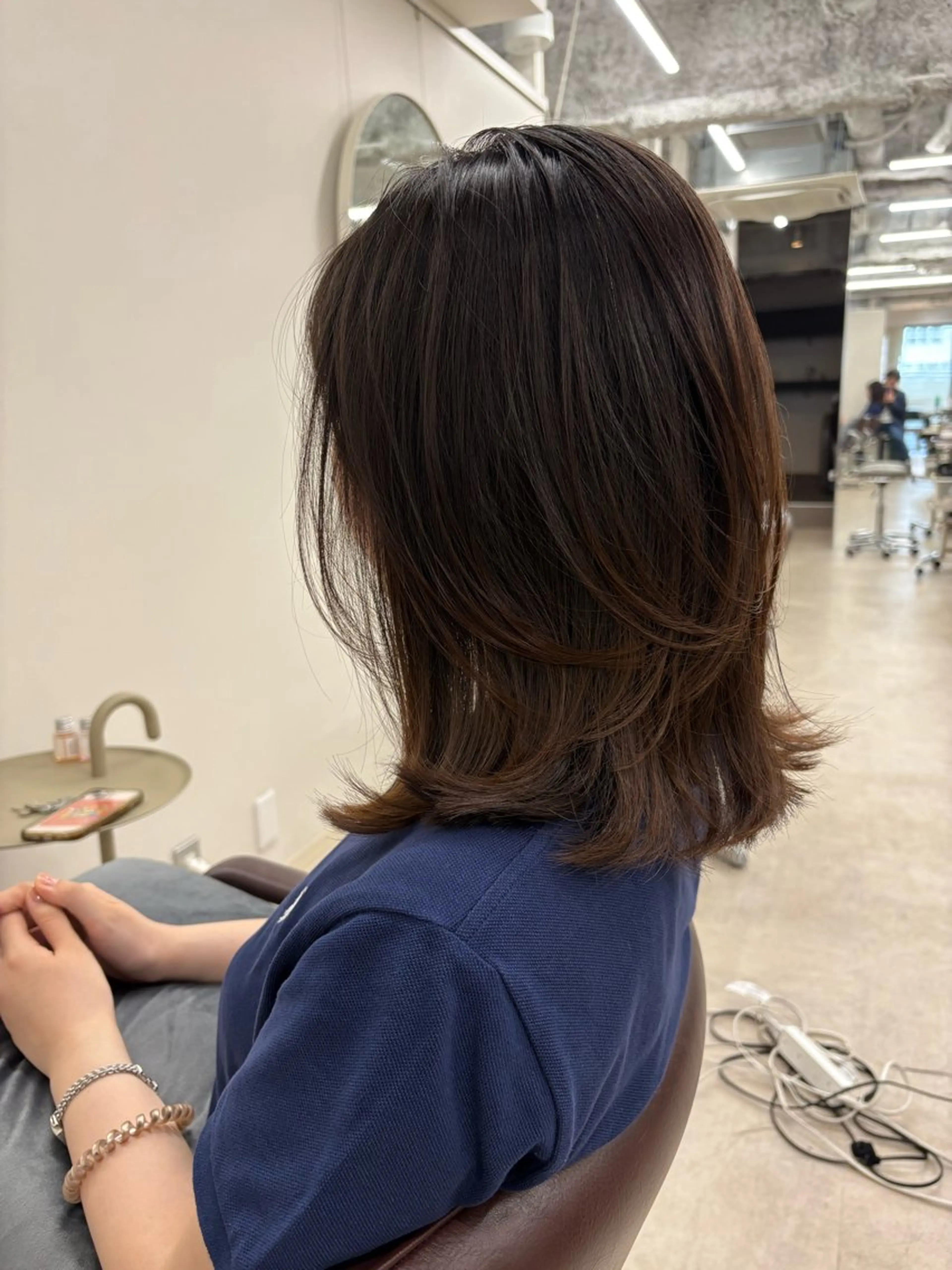 ミディアム カット ヘアカラー トリートメント ヘッドスパ HIKARU副店長/ ✨️髪質改善のヘアスタイル