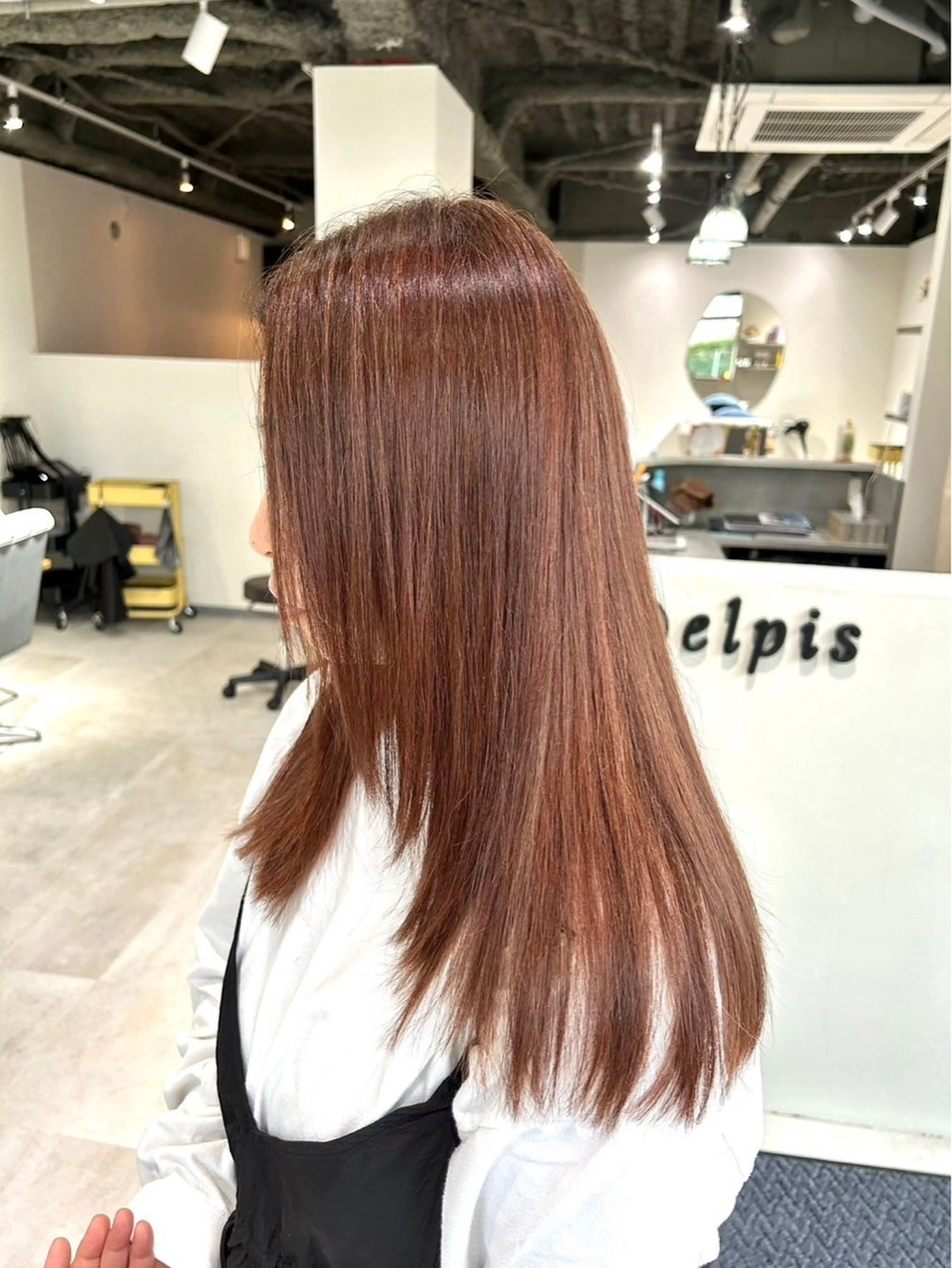 ロング カラー パーマ 白髪ぼかし￤中央林間 ￤柳川拓哉のヘアスタイル