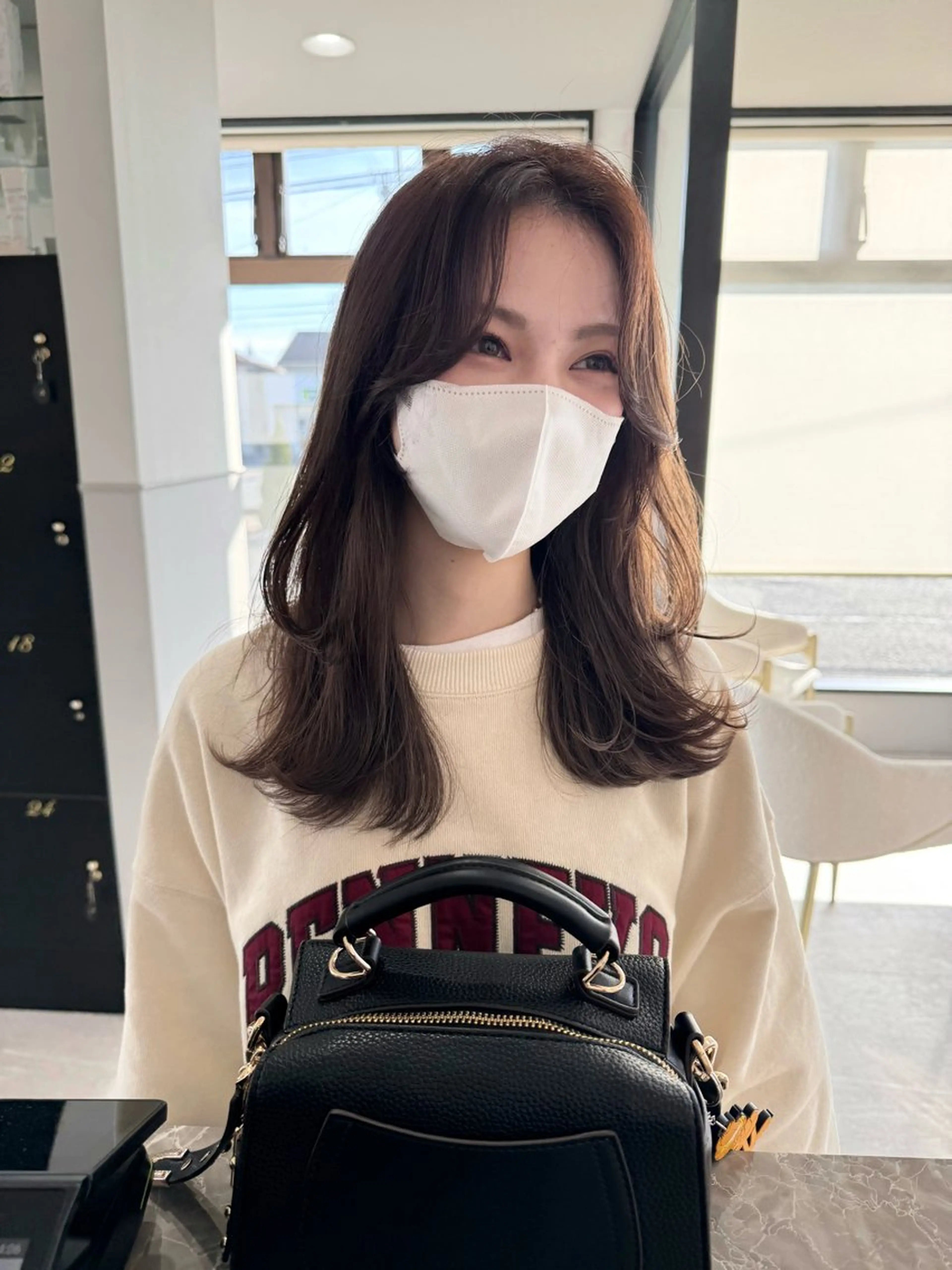 セミロング カラー シールエクステ/ 肥田野裕人のヘアスタイル