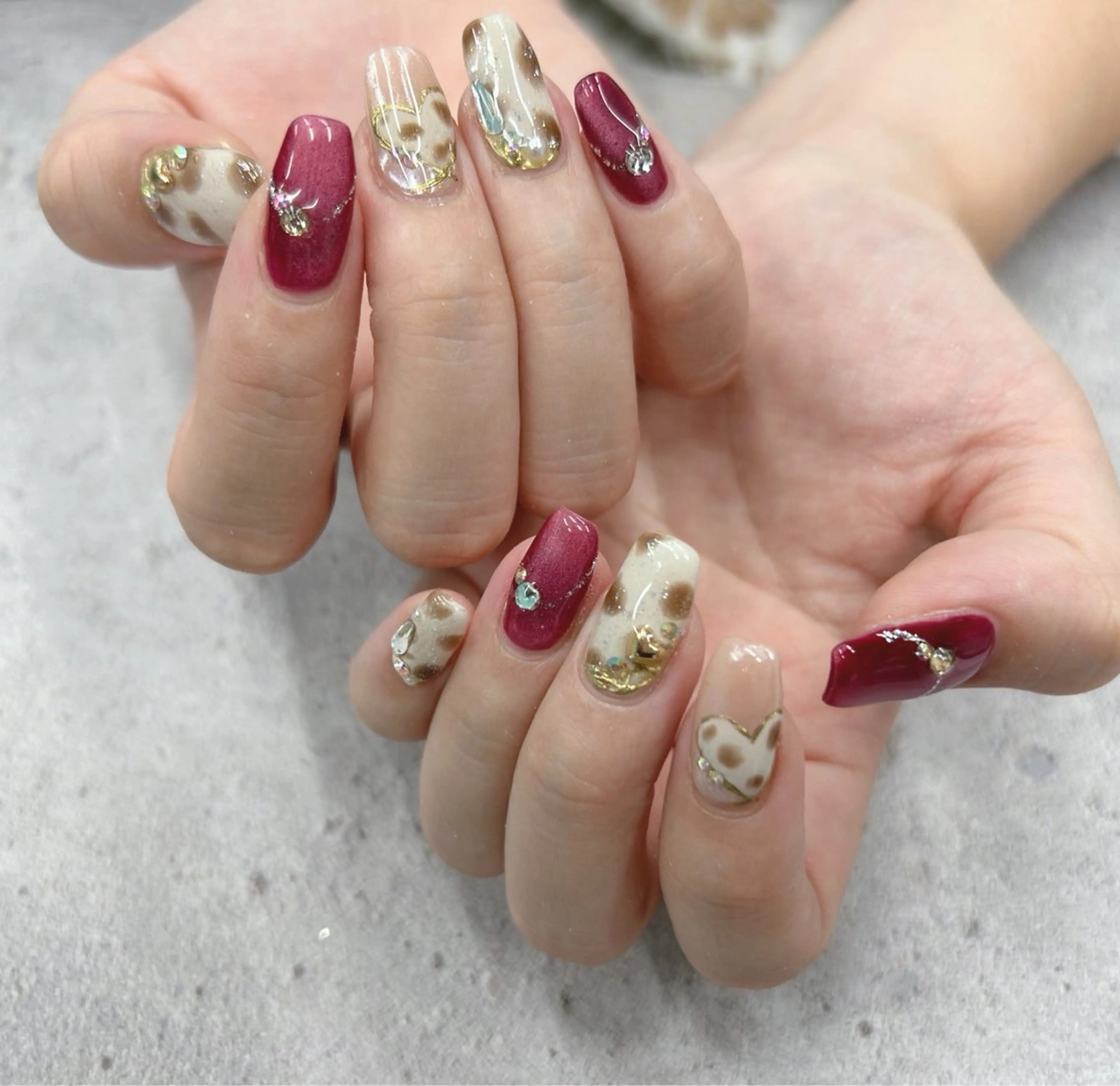 ネイル アニマル柄 ハンドネイル Nail Salon agré所属・agré ネイルサロン　アグレのネイルデザイン