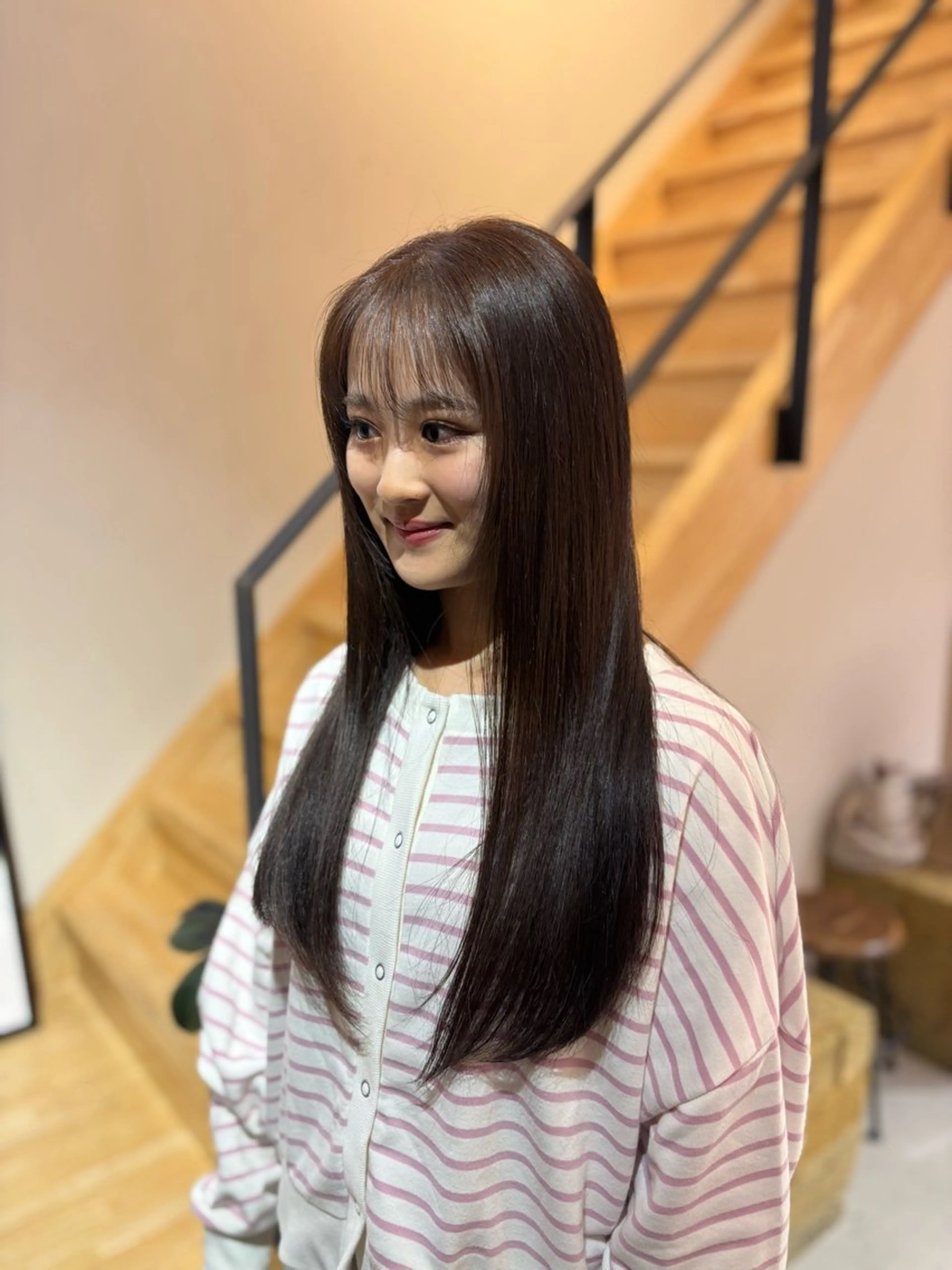 ロング アッシュ ヘアカラー 野村咲月/ Relico‐nidのヘアスタイル