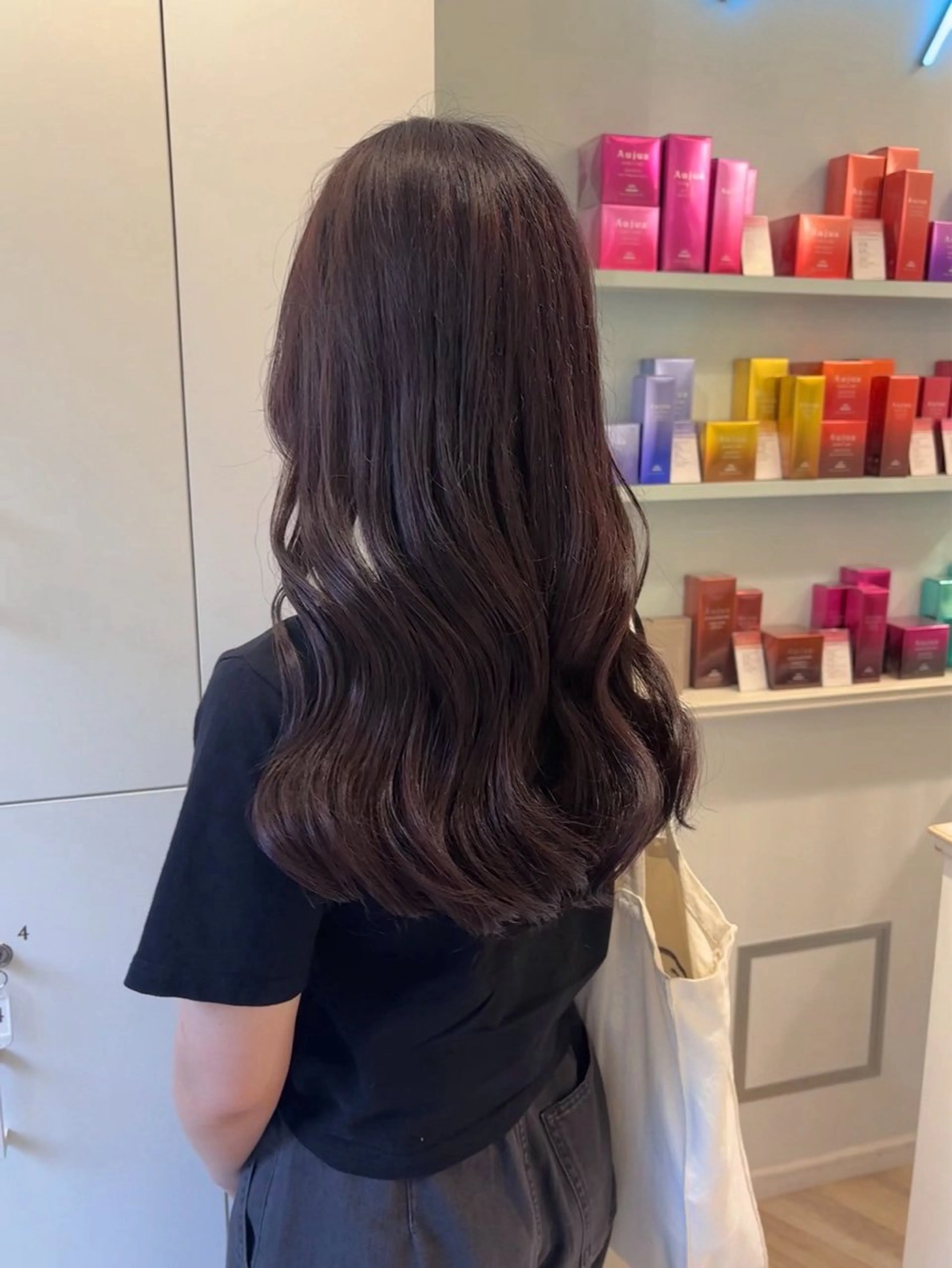 ロング カラー ParveMix 楠本結菜のヘアスタイル