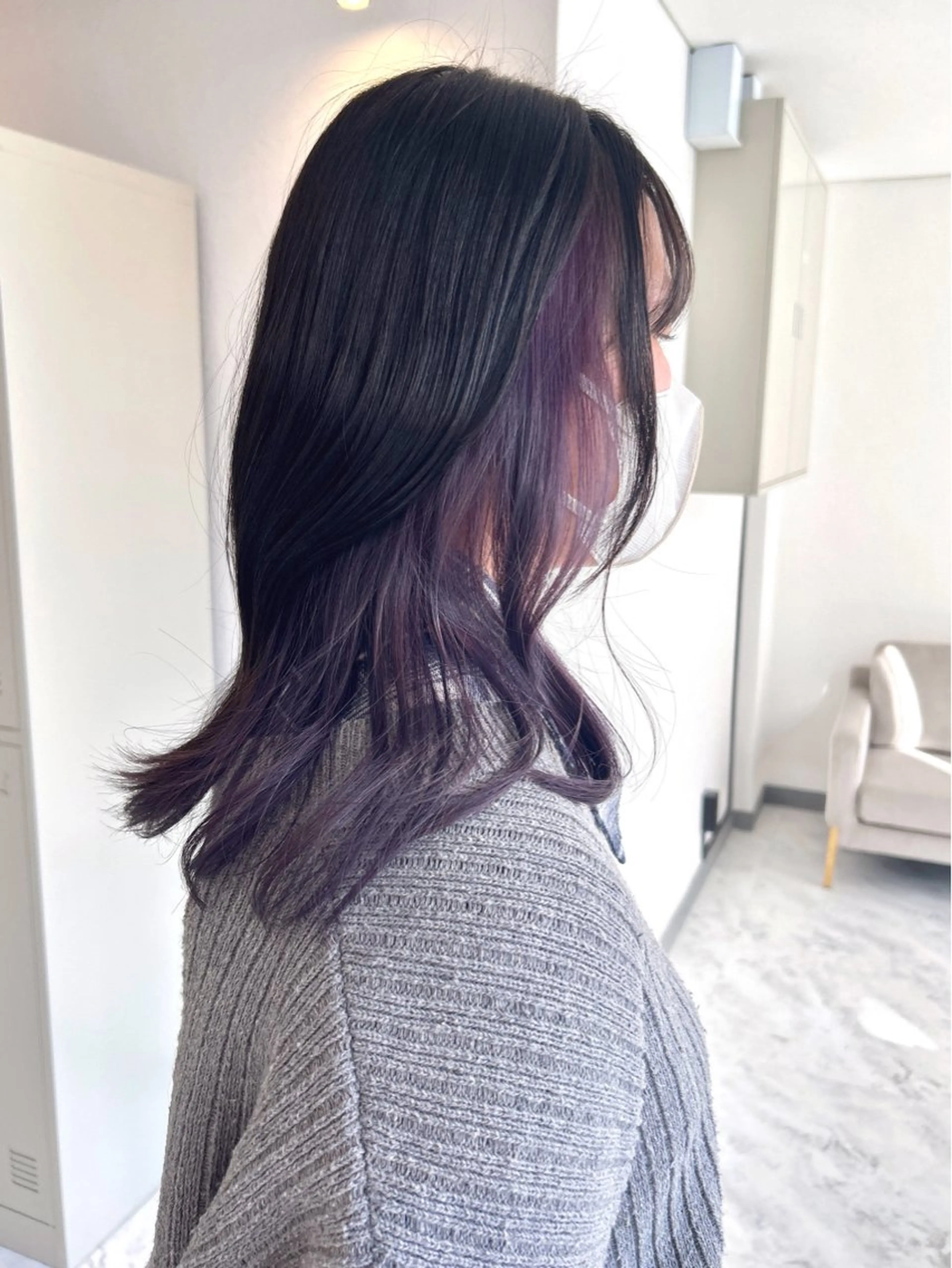 ミディアム カラー ヘアカラー Via  京都烏丸所属・ブロンド/ハイトーン /レイヤー/りなのヘアスタイル