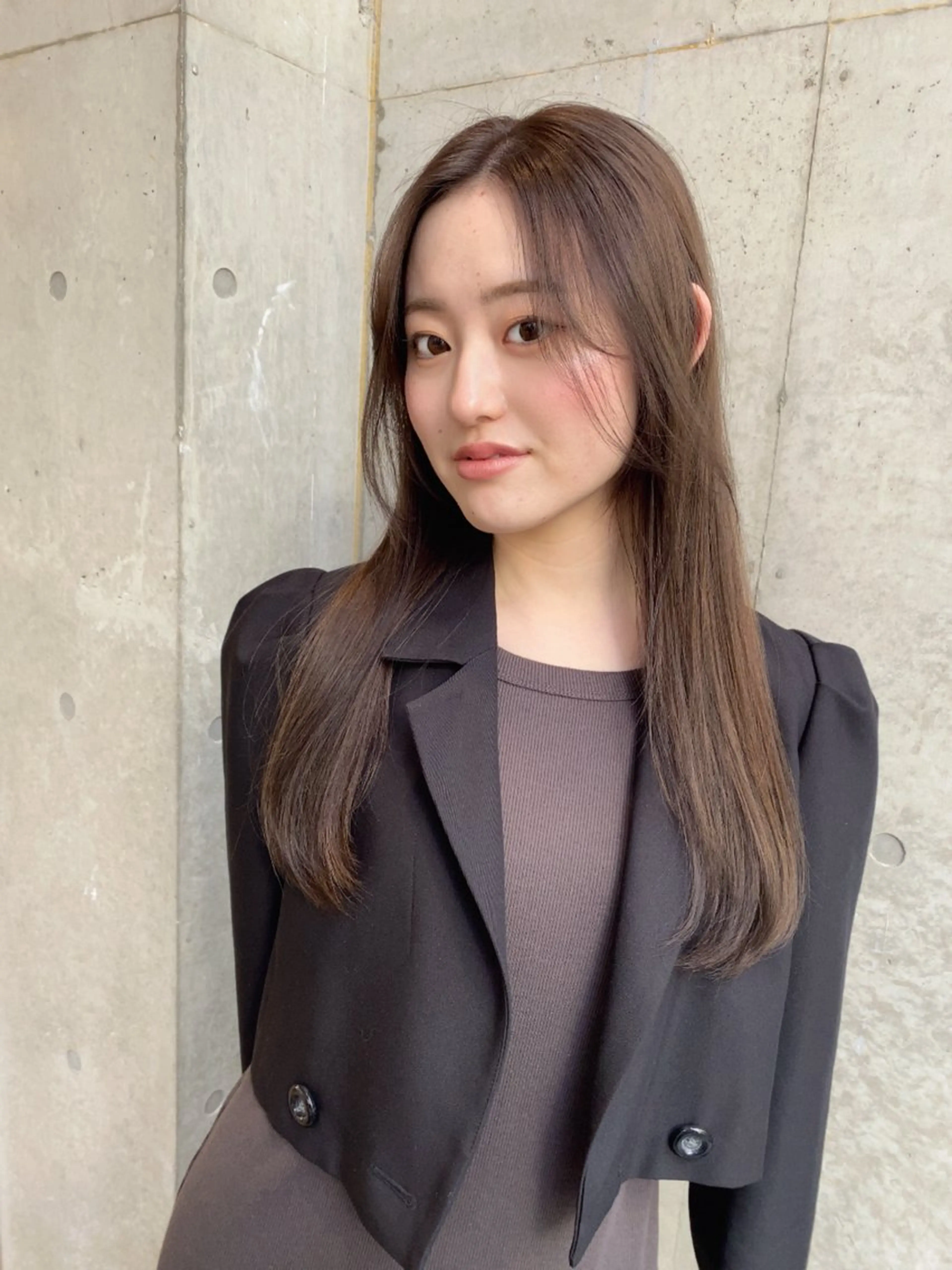 セミロング カラー カット ヘアカラー トリートメント レイヤー/柔色 カラー/SAkiのヘアスタイル