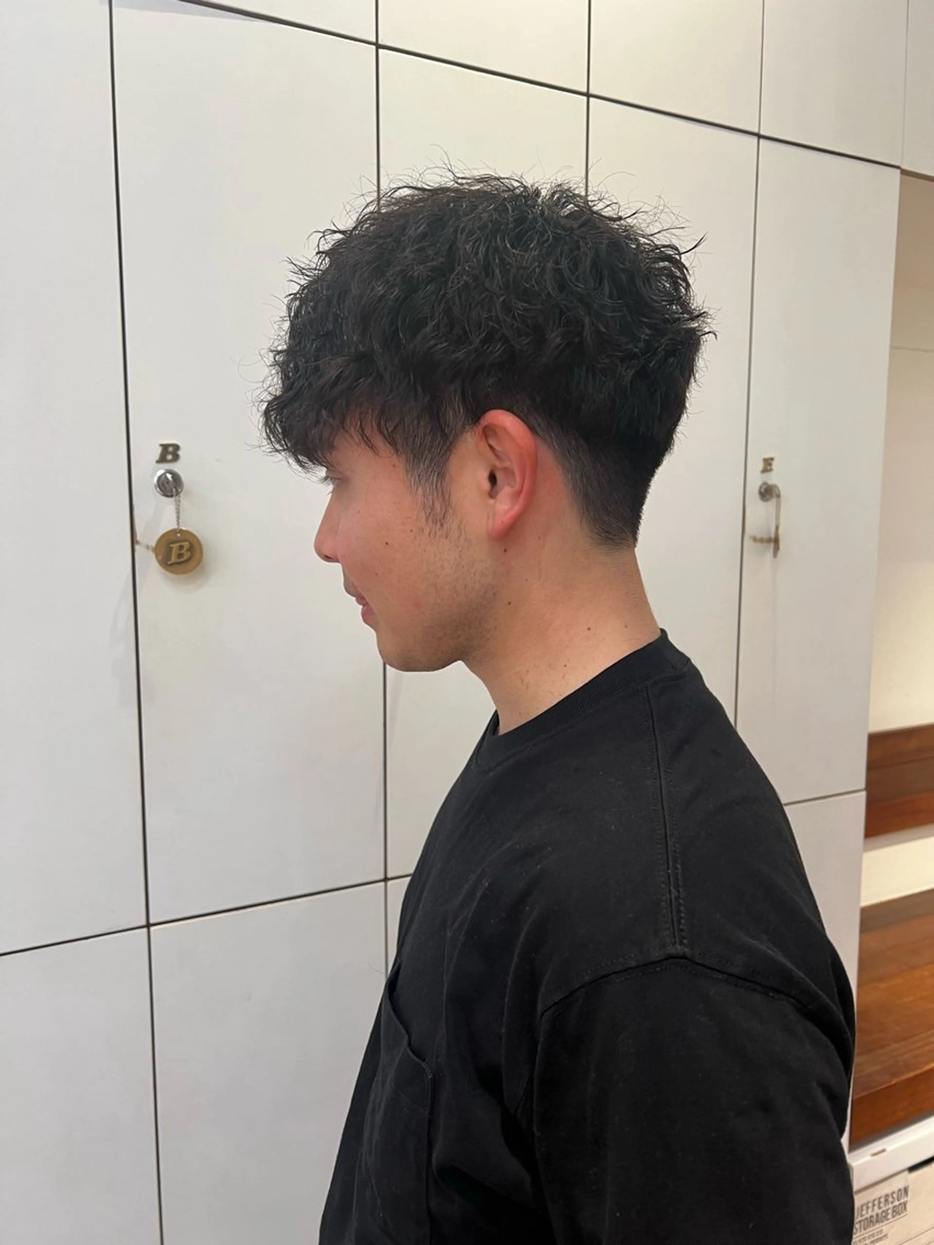 ショート メンズ Lin'ne所属・竹内梓／パーマ ／ハイトーンのヘアスタイル