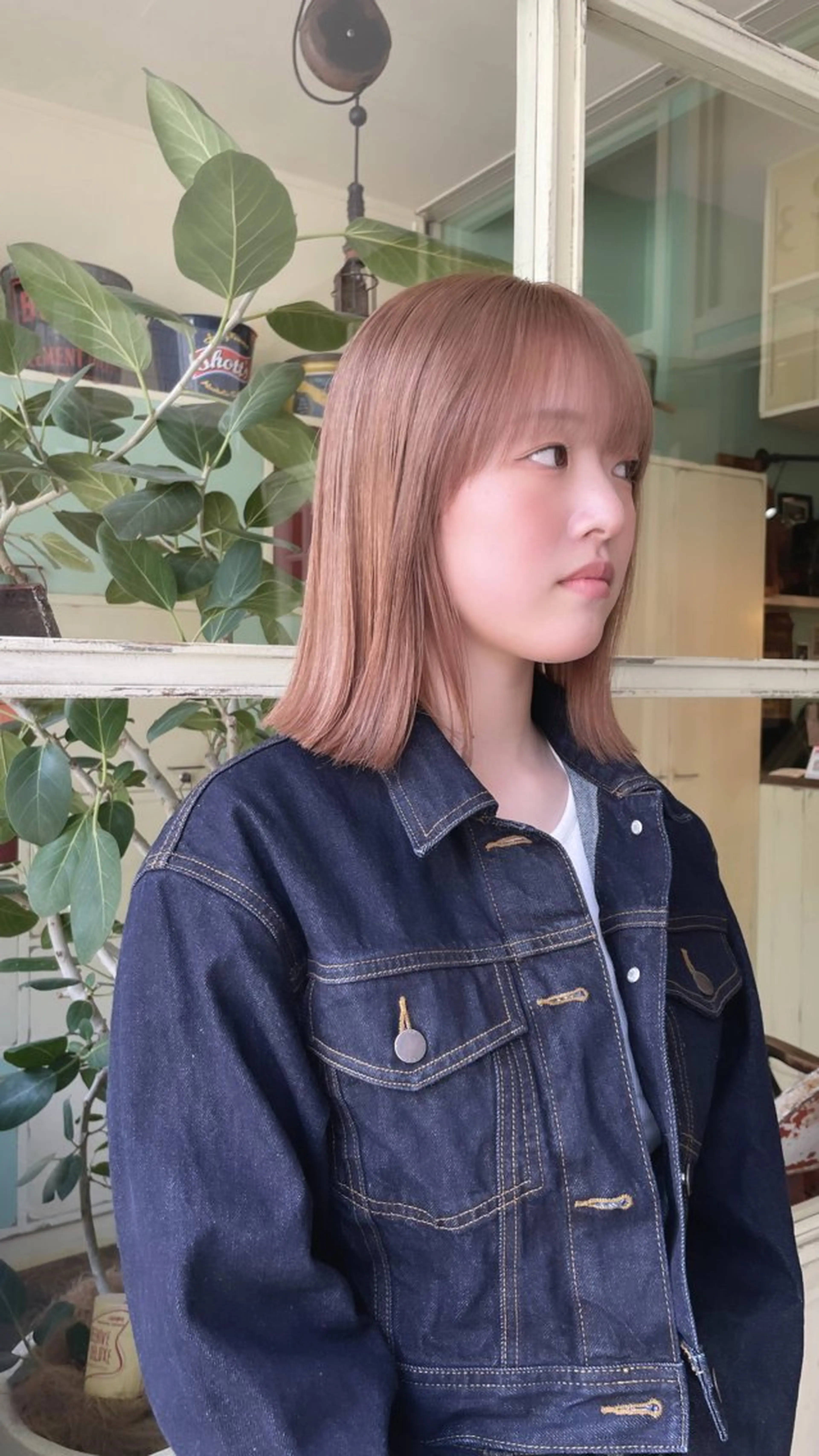 ミディアム カラー sourire  西大分所属・Sourire西大分 ☘️いけだ　あおいのヘアスタイル