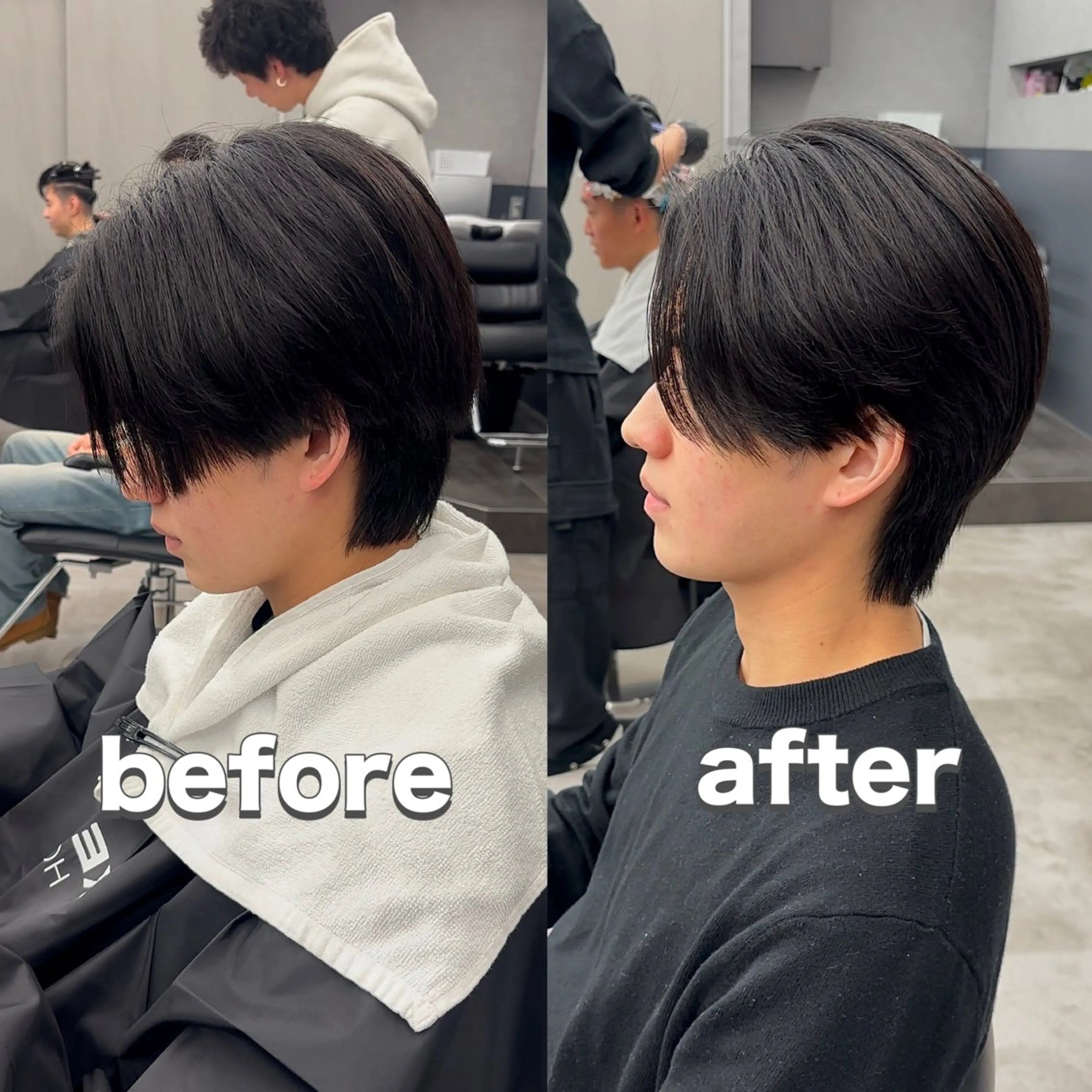 パーマ メンズ センターパート 縮毛矯正 カット 縮毛矯正 森龍馬 メンズ専門美容師のヘアスタイル