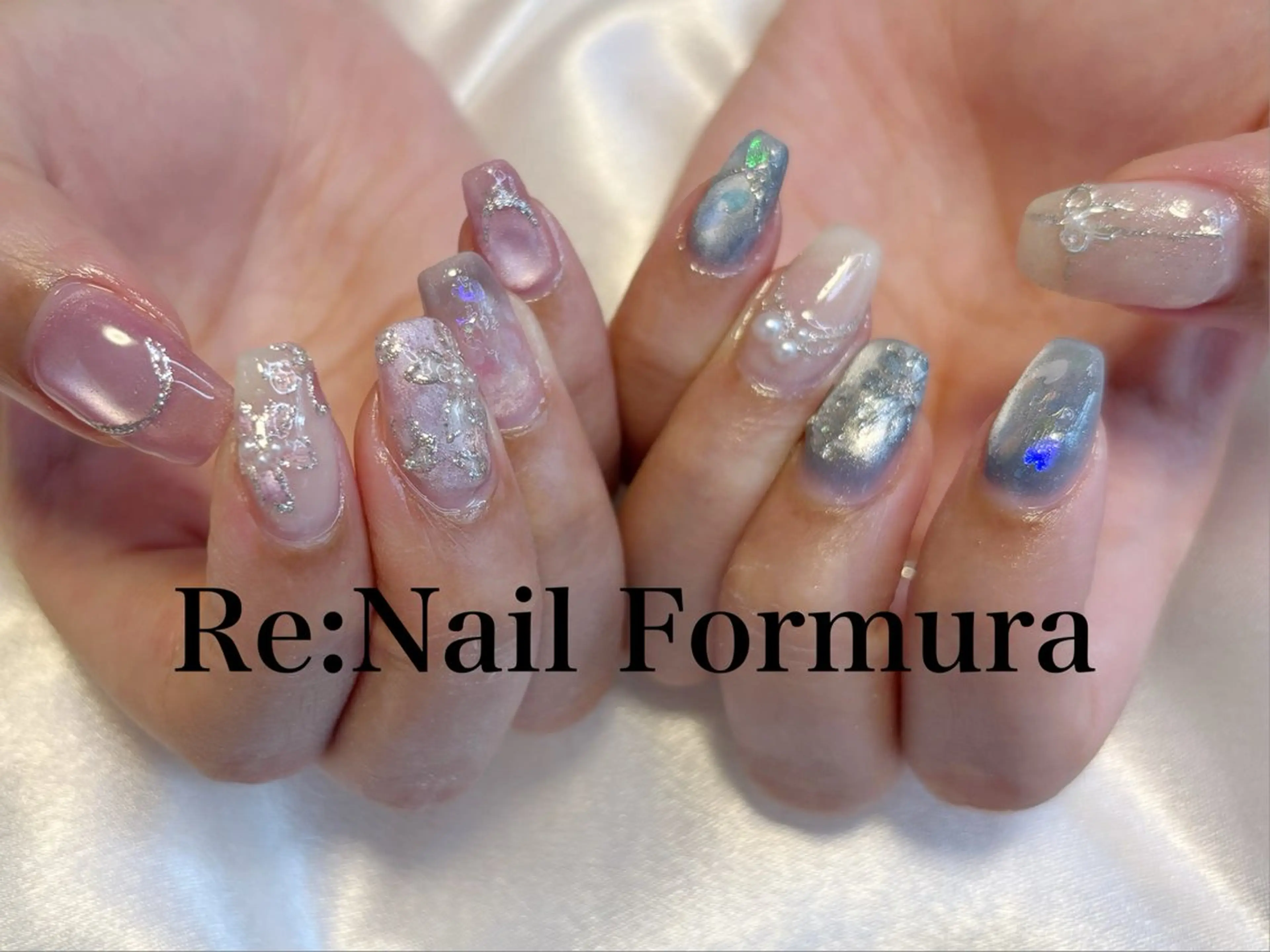 ミディアム ハンドネイル Re:Nail Formula所属・kido chieのネイルデザイン