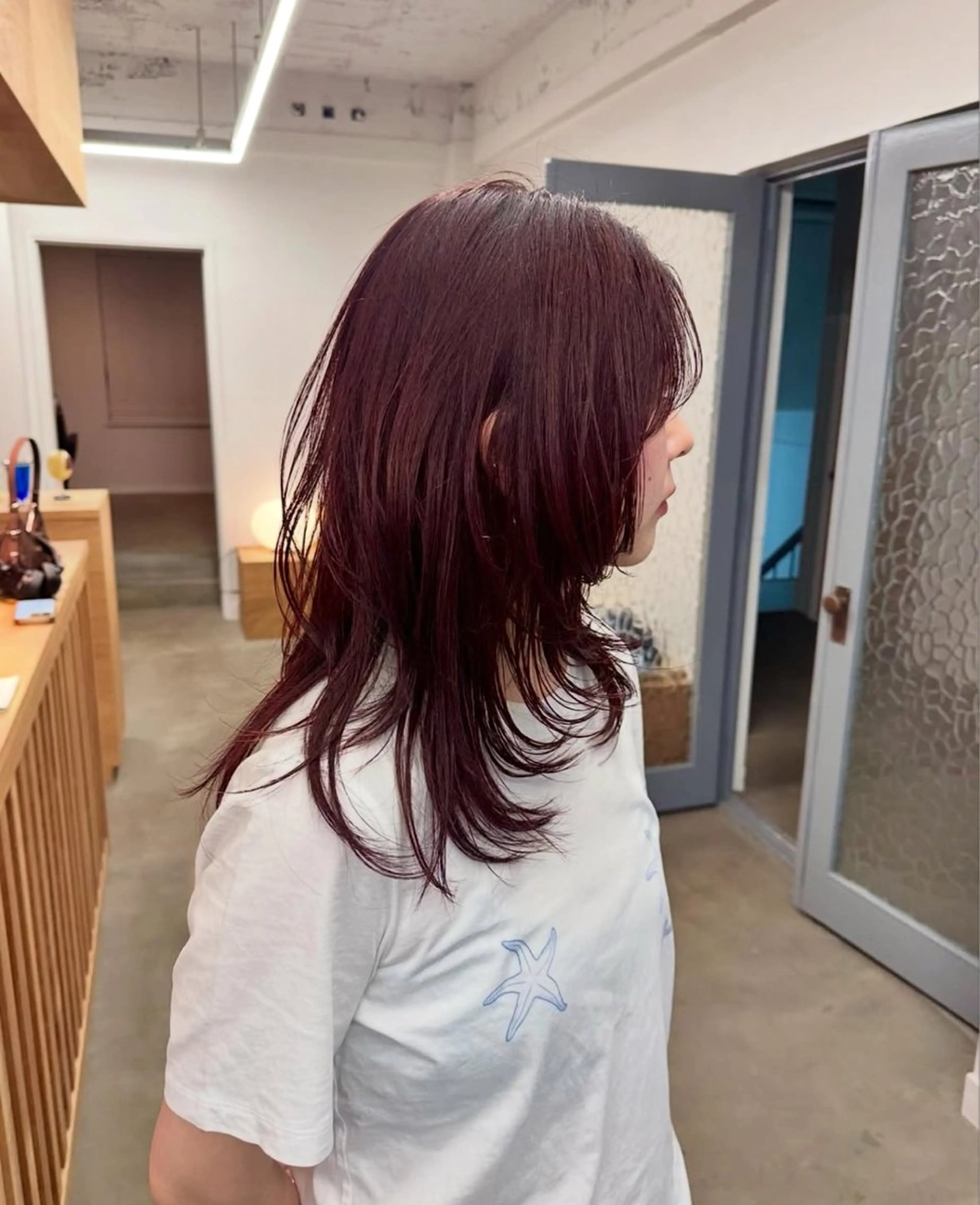 ミディアム カラー カット ヘアカラー トリートメント 坂本 圭太朗のヘアスタイル