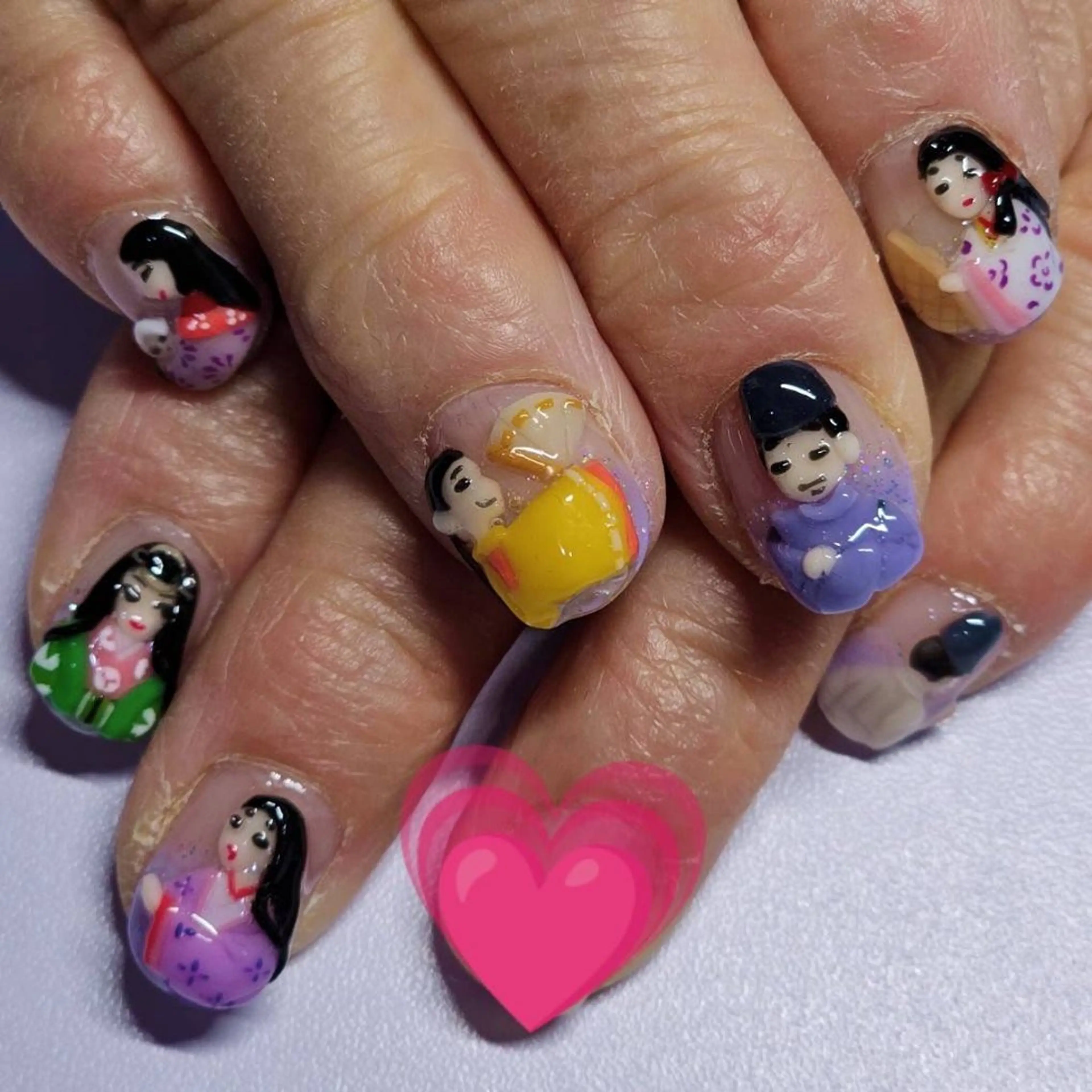 ネイル アートネイル クリアネイル グラデーション ラメ(グリッター) ハンドネイル よしだ ひろきのネイルデザイン